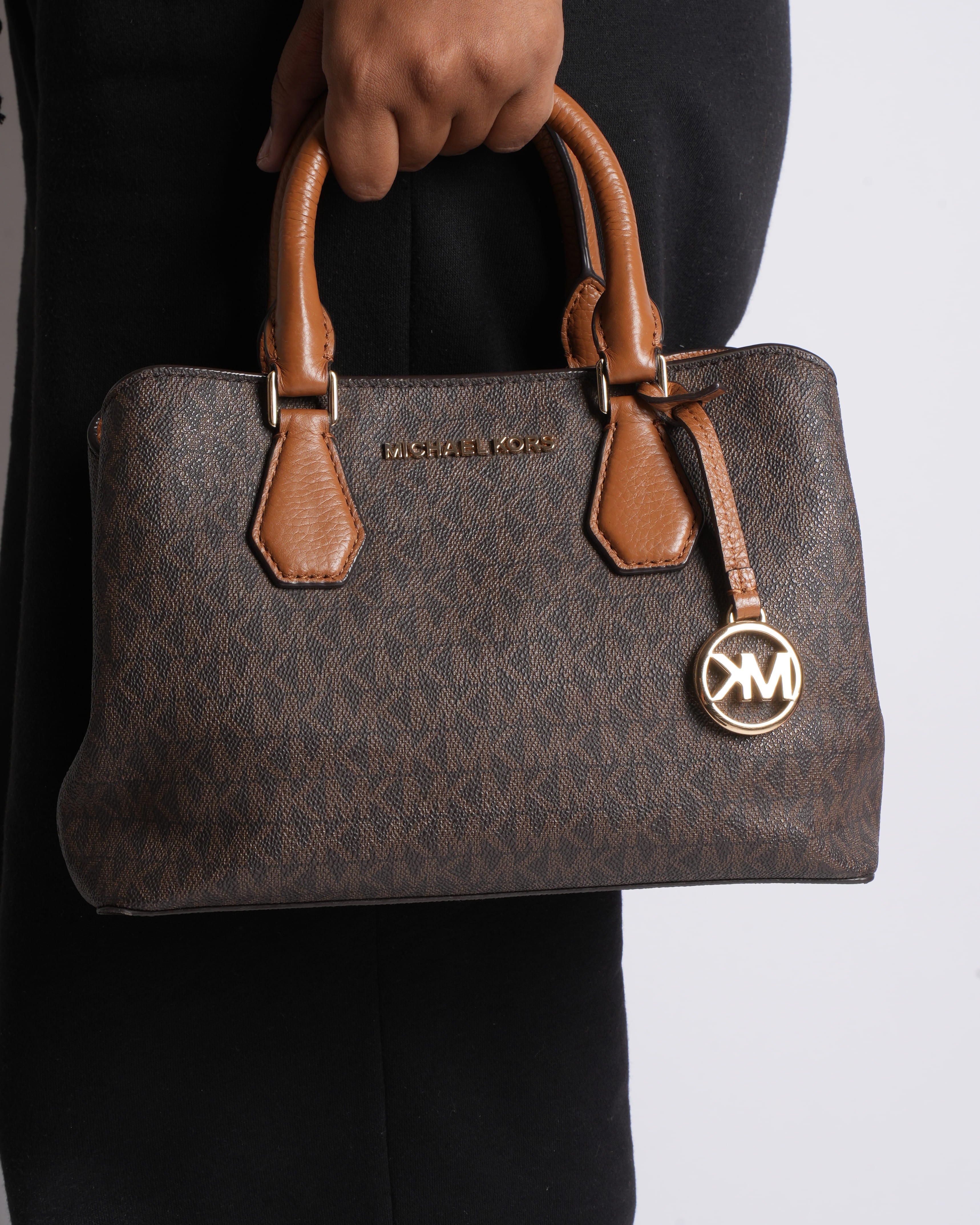 Michael Kors Monogram Small Top Handle Bag