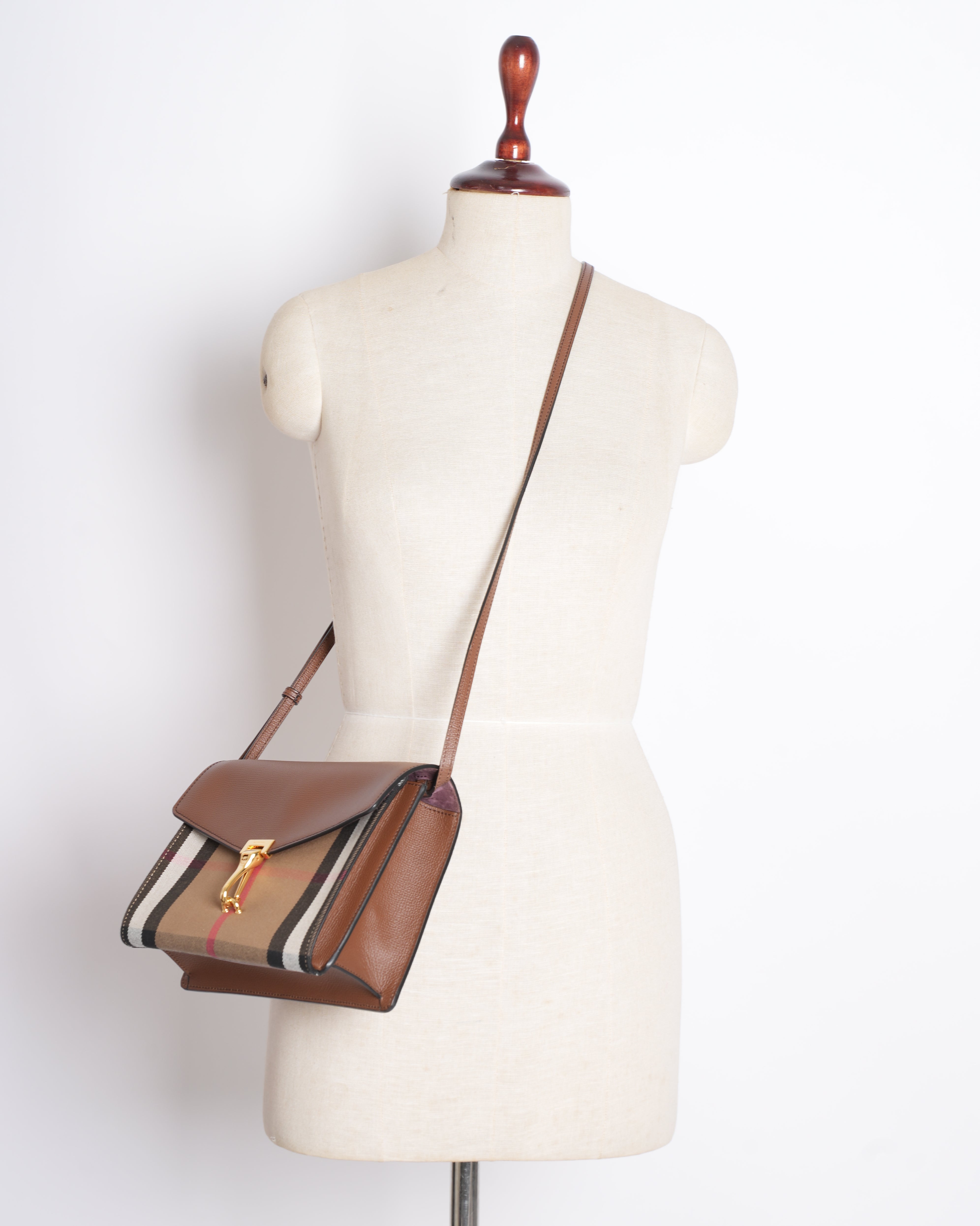 Burberry Macken Leather Crossbody Bag