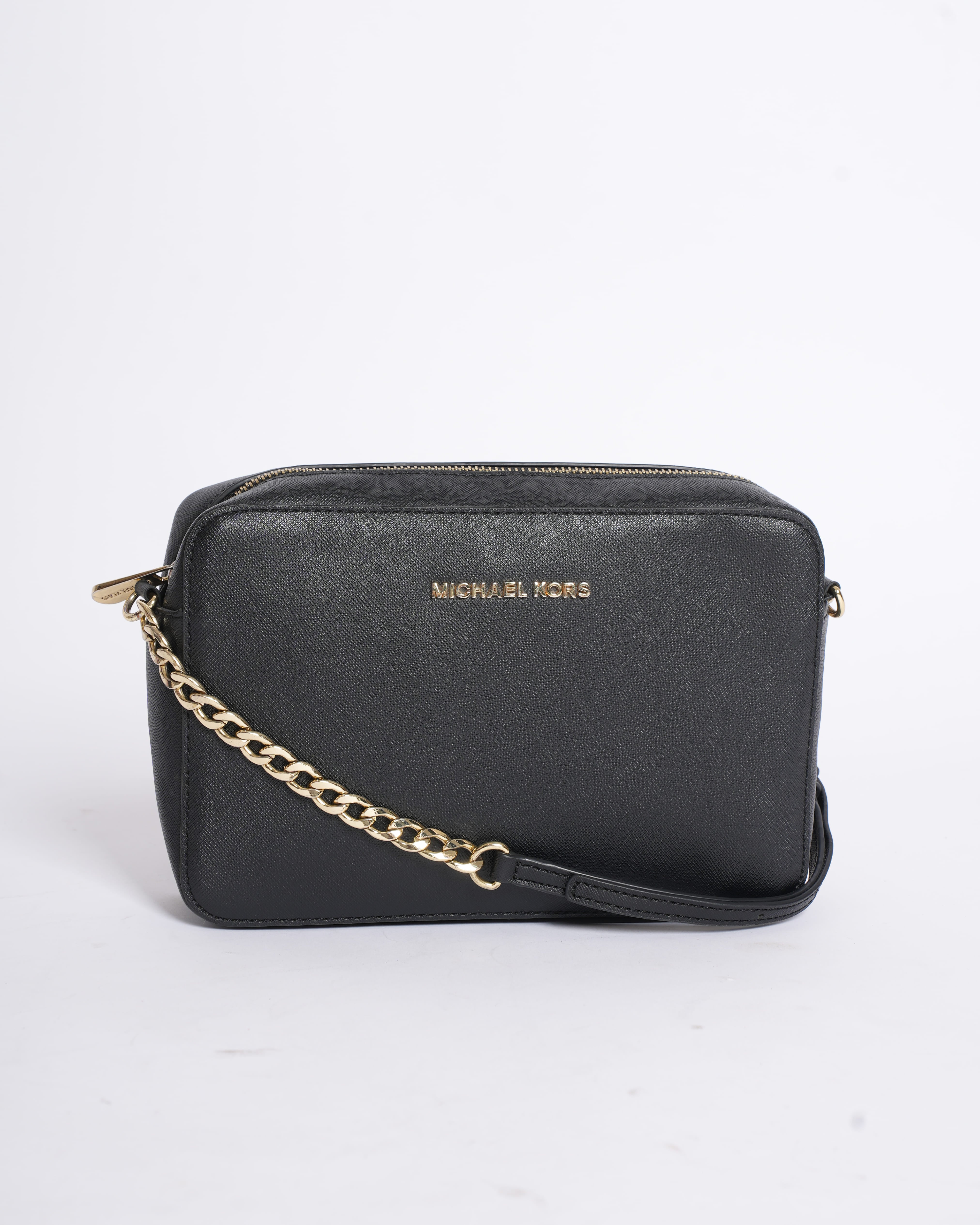 Michael Kors Jet Set Crossbody In Black