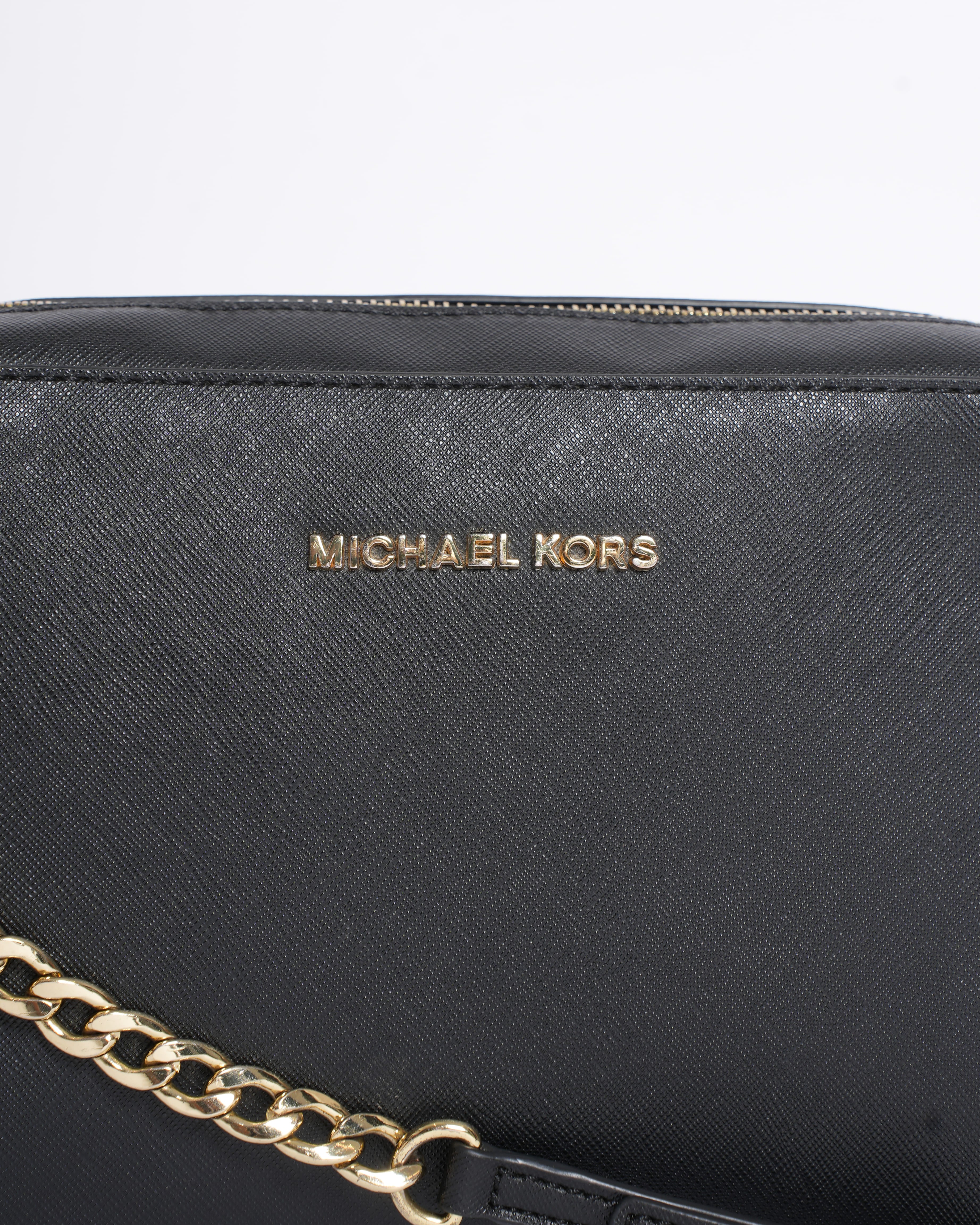 Michael Kors Jet Set Crossbody In Black
