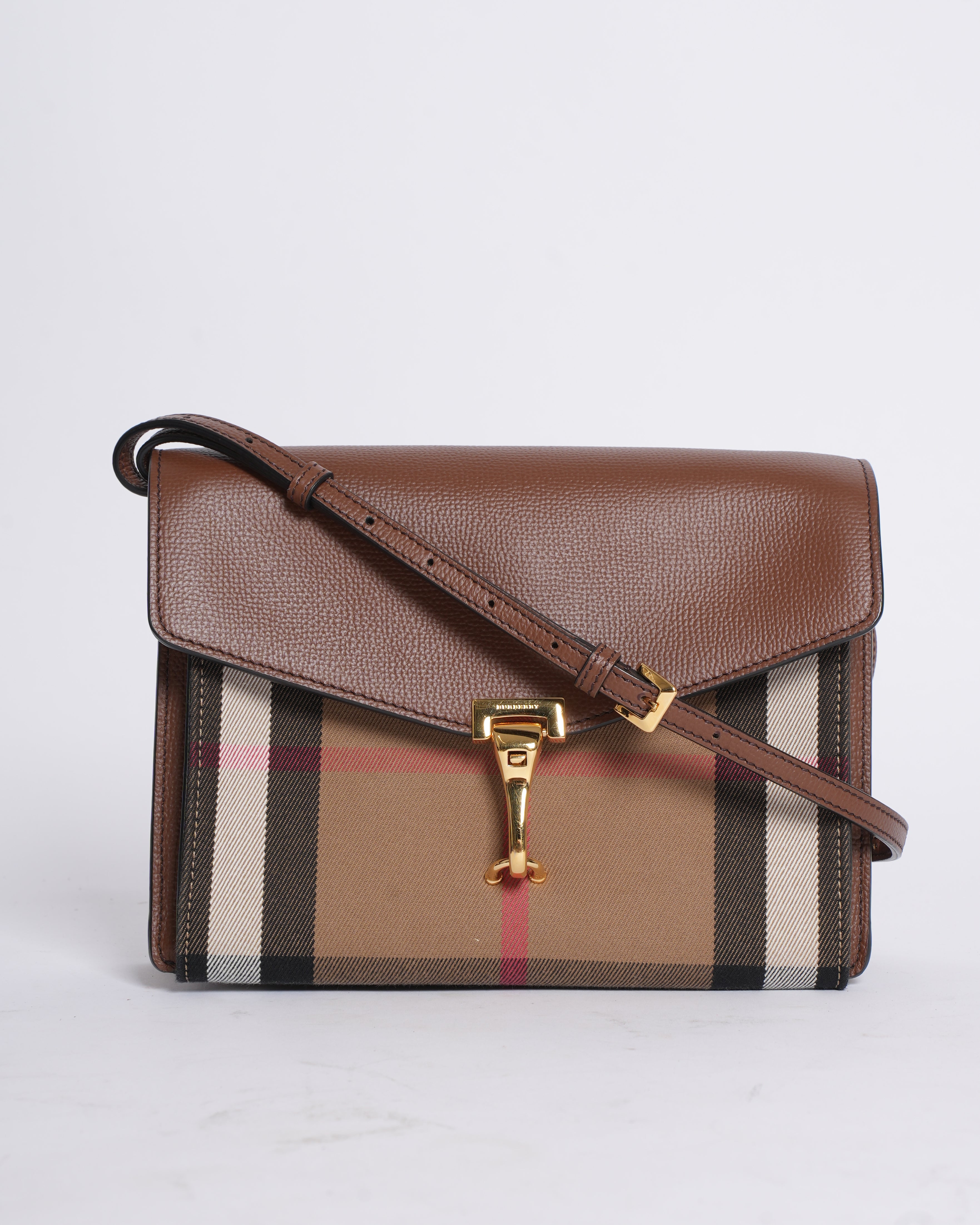 Burberry Macken Leather Crossbody Bag