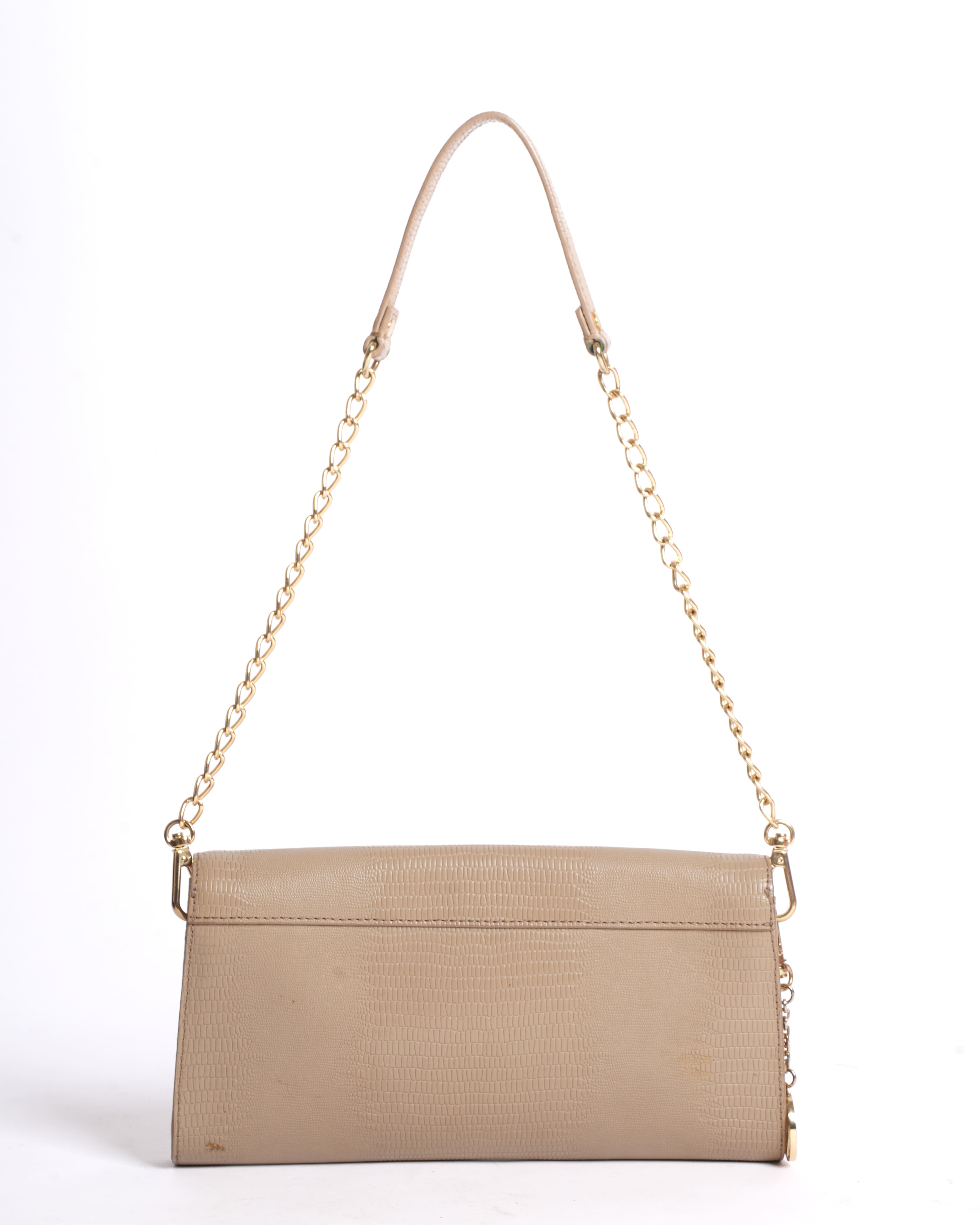 DKNY Envelope Flap Crossbody Bag in Beige