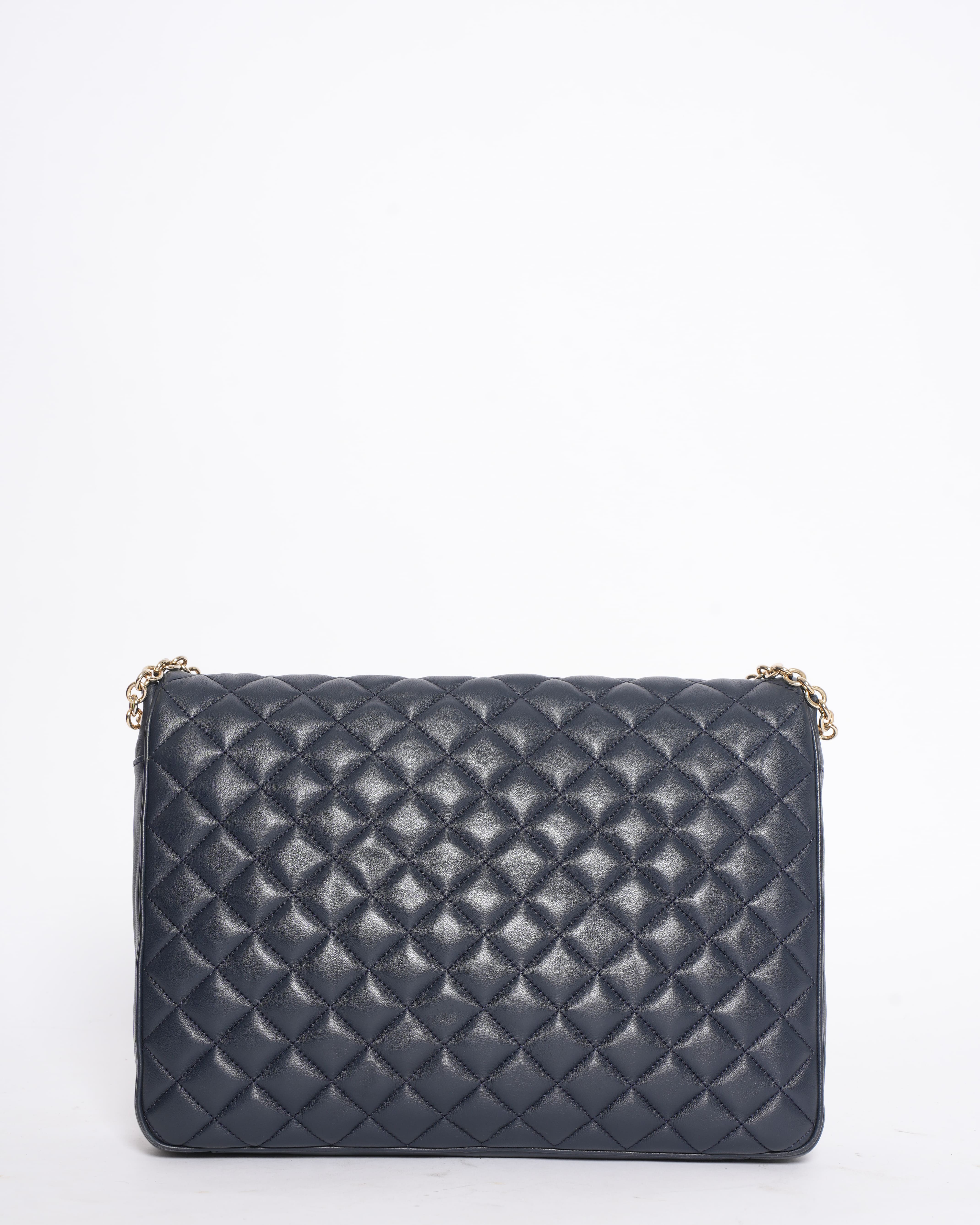 Carolina Herrera Quilted Crossbody Bag in Black