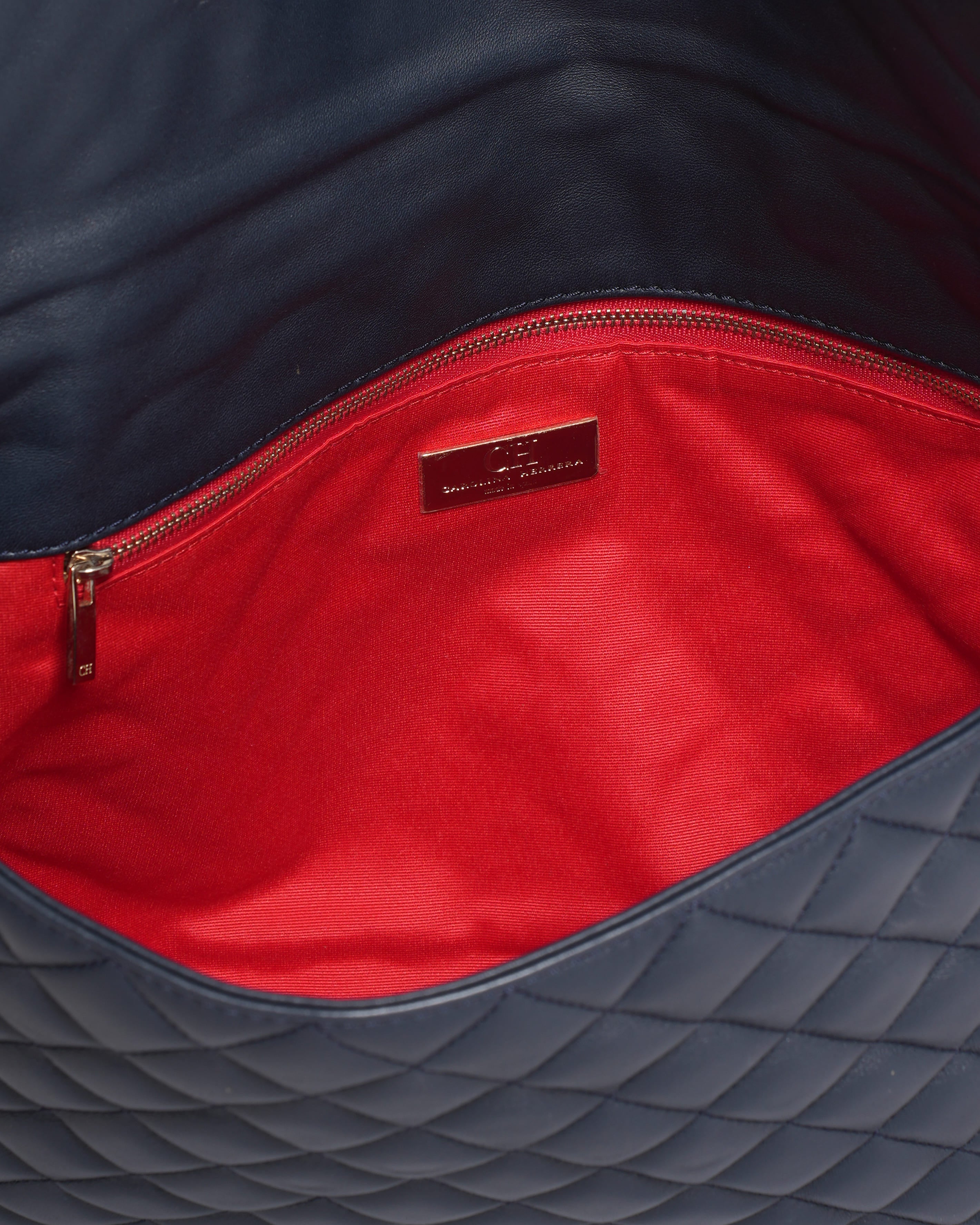 Carolina Herrera Quilted Crossbody Bag in Black