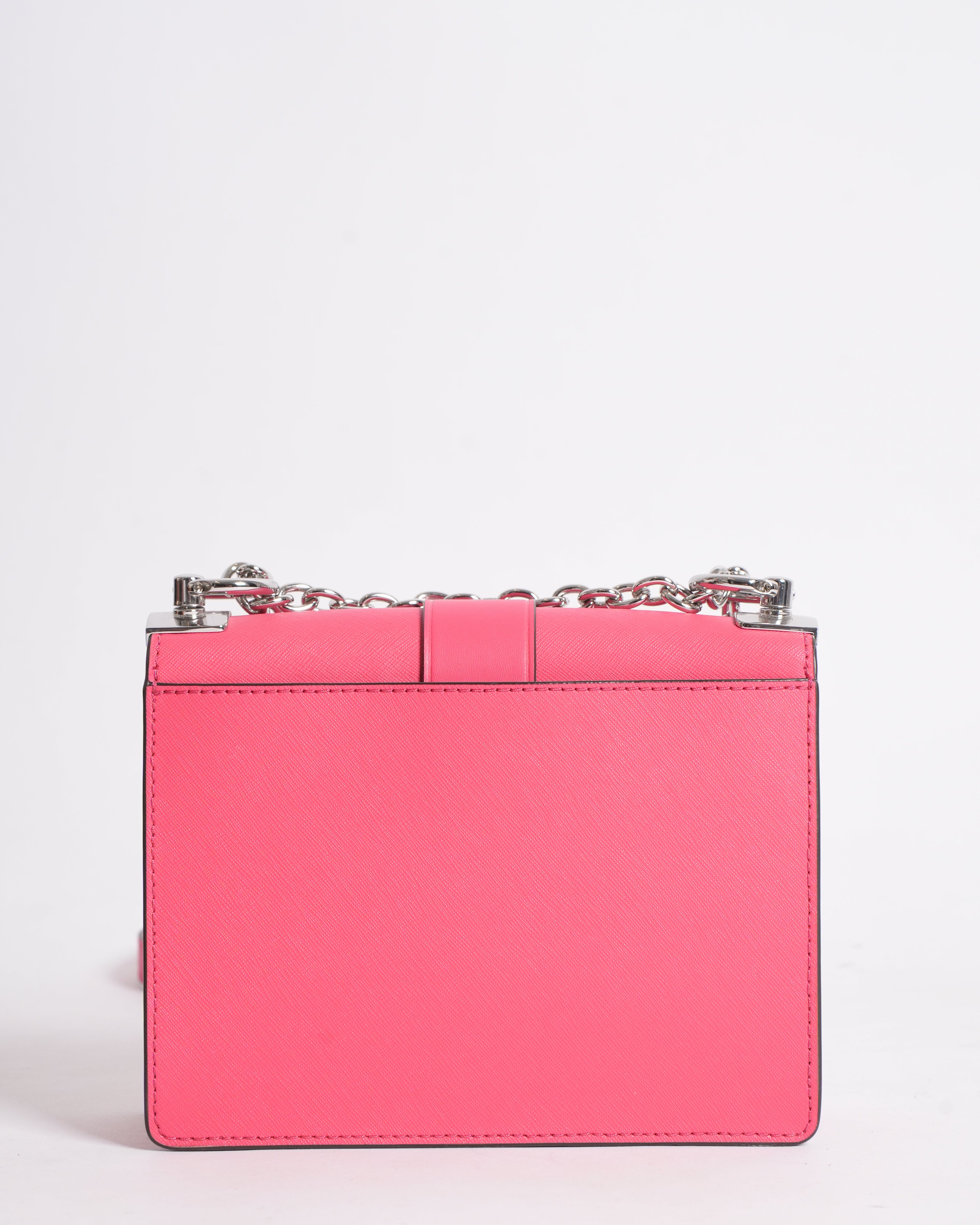 New Michael Kors Flap Crossbody In Hot Pink