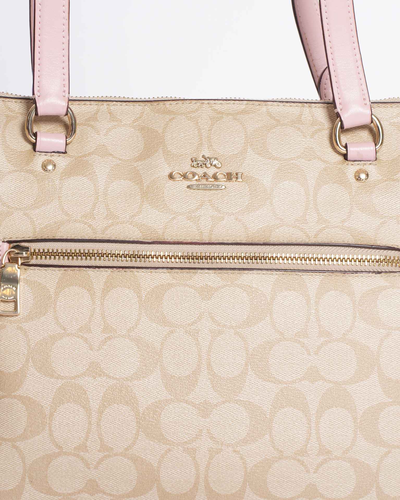 Coach Signature Monogram Tote