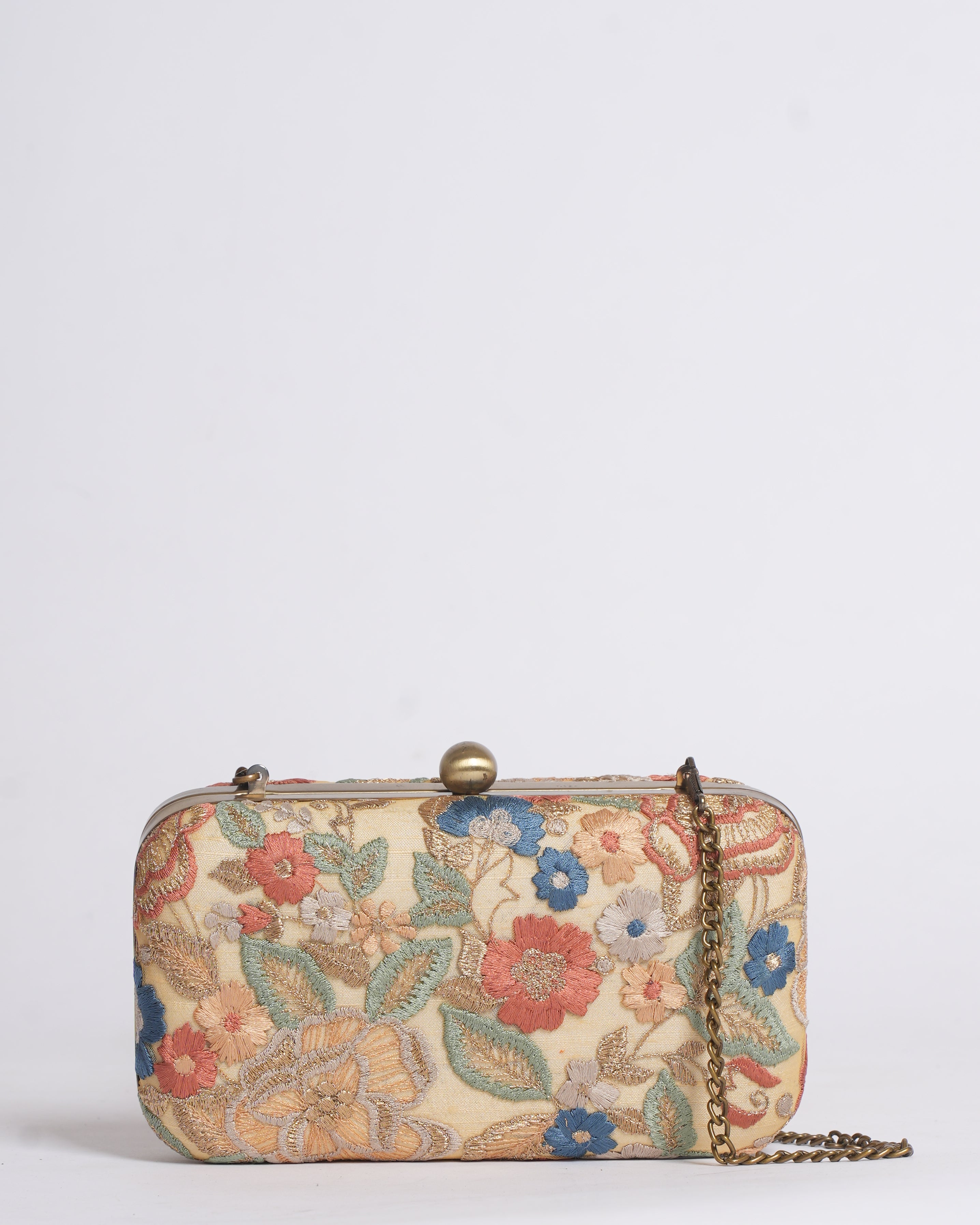 Shyamal & Bhumika Floral Embroidered Clutch