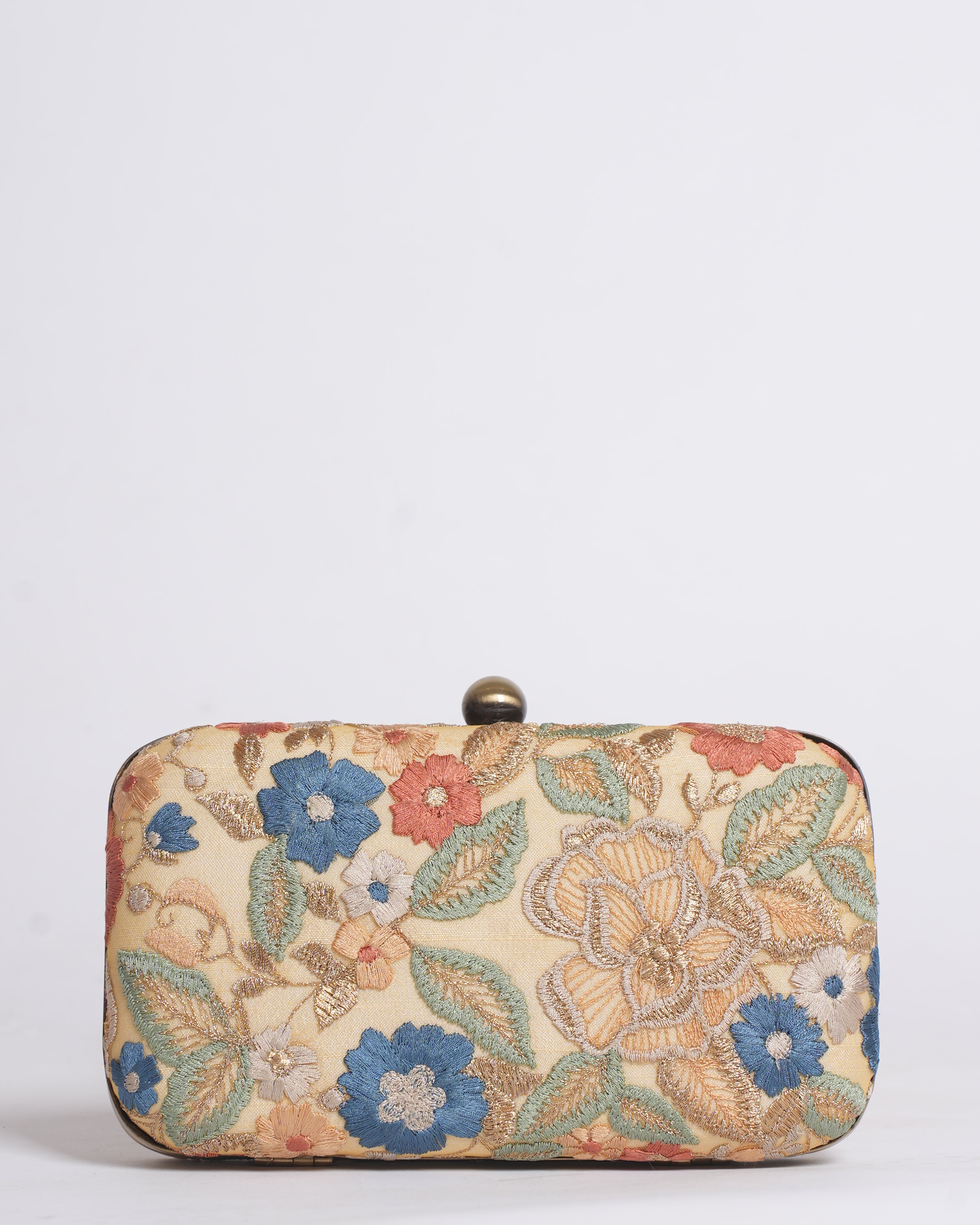 Shyamal & Bhumika Floral Embroidered Clutch