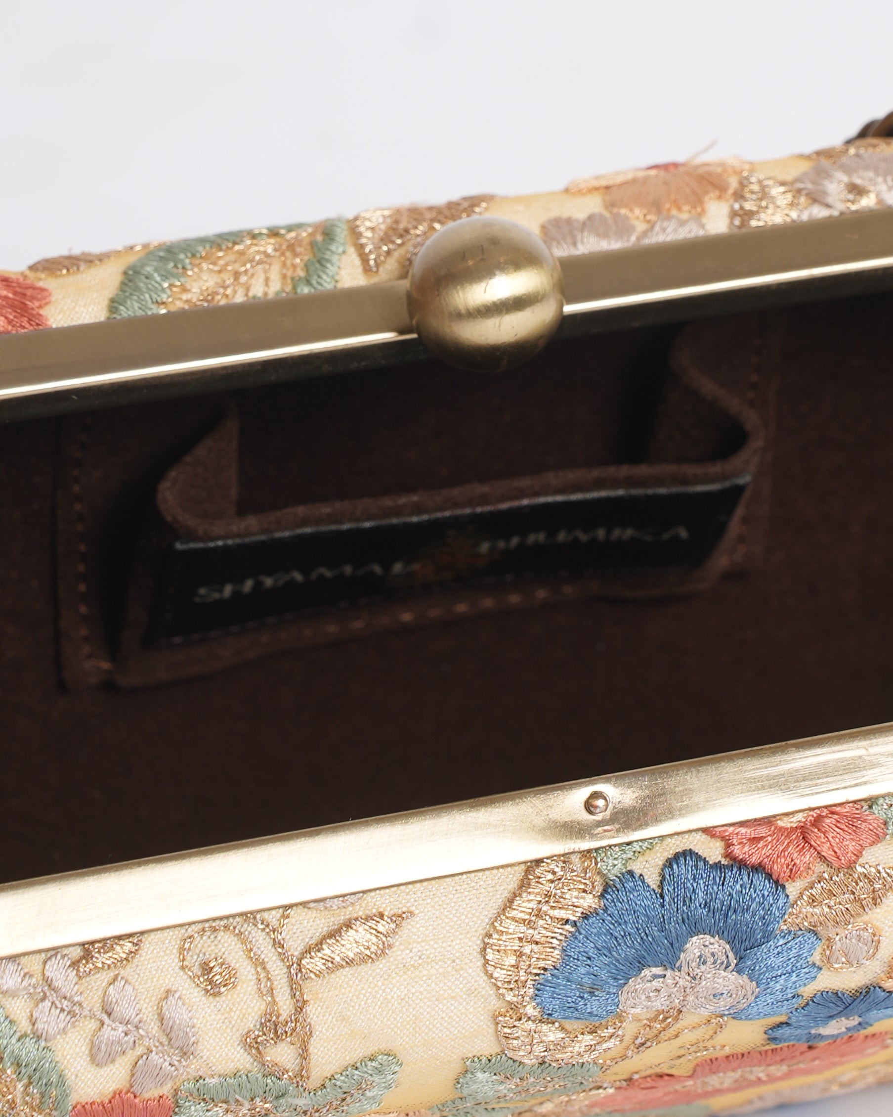 Shyamal & Bhumika Floral Embroidered Clutch