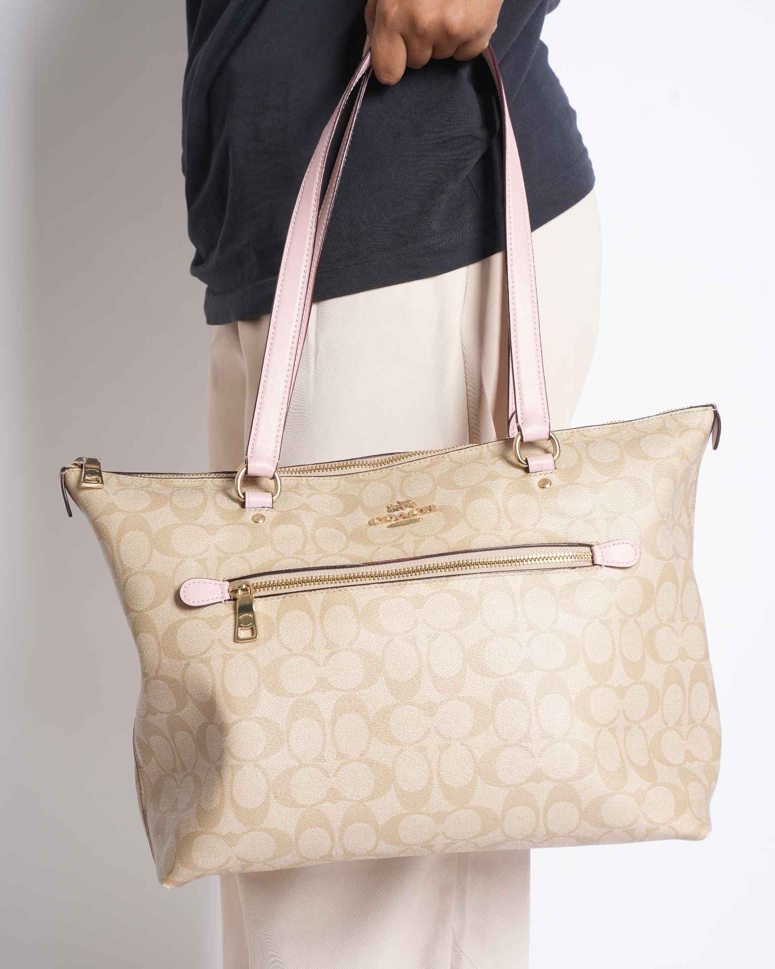 Coach Signature Monogram Tote