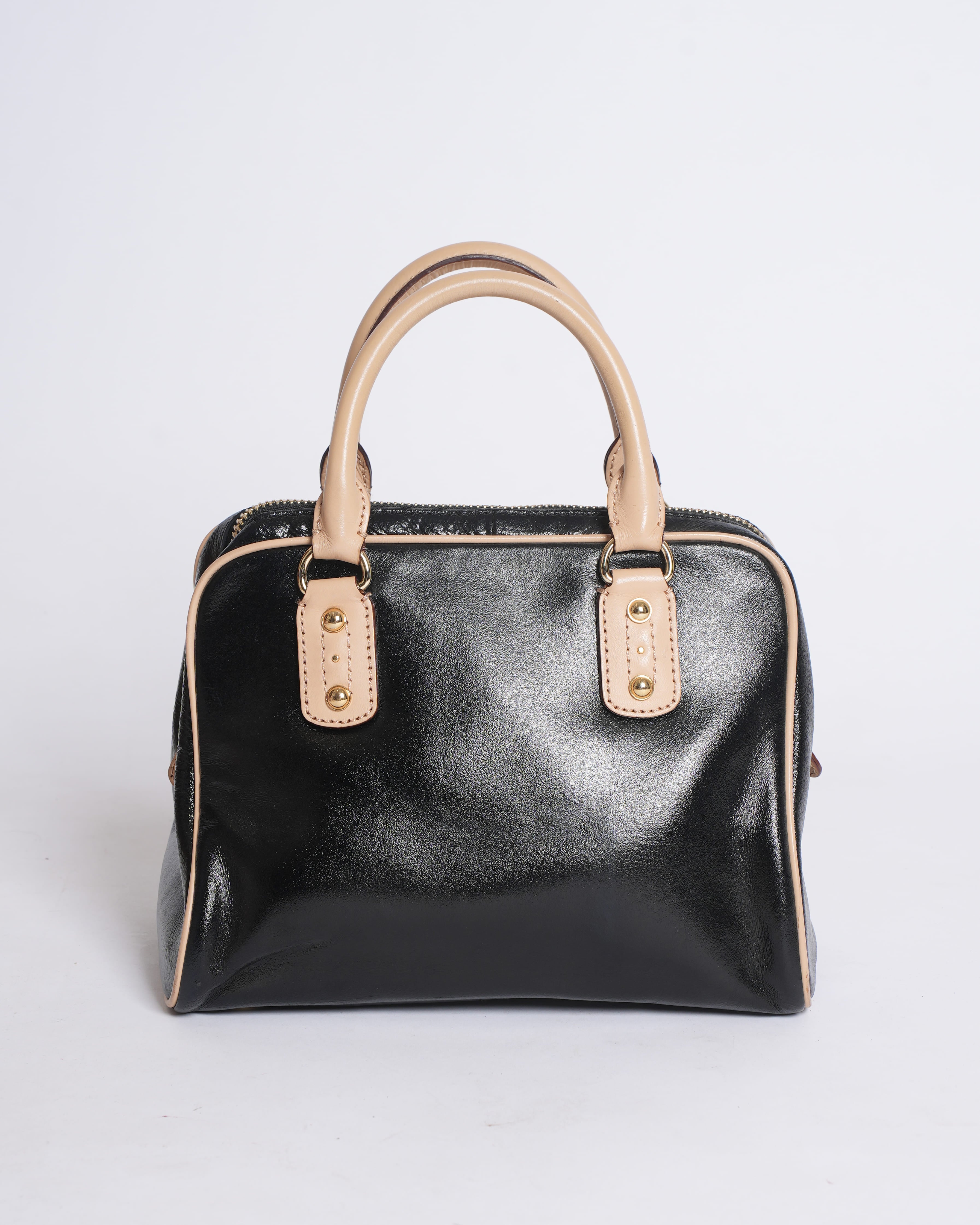 Michael Kors Mini Top-Handle Box Bag in Black