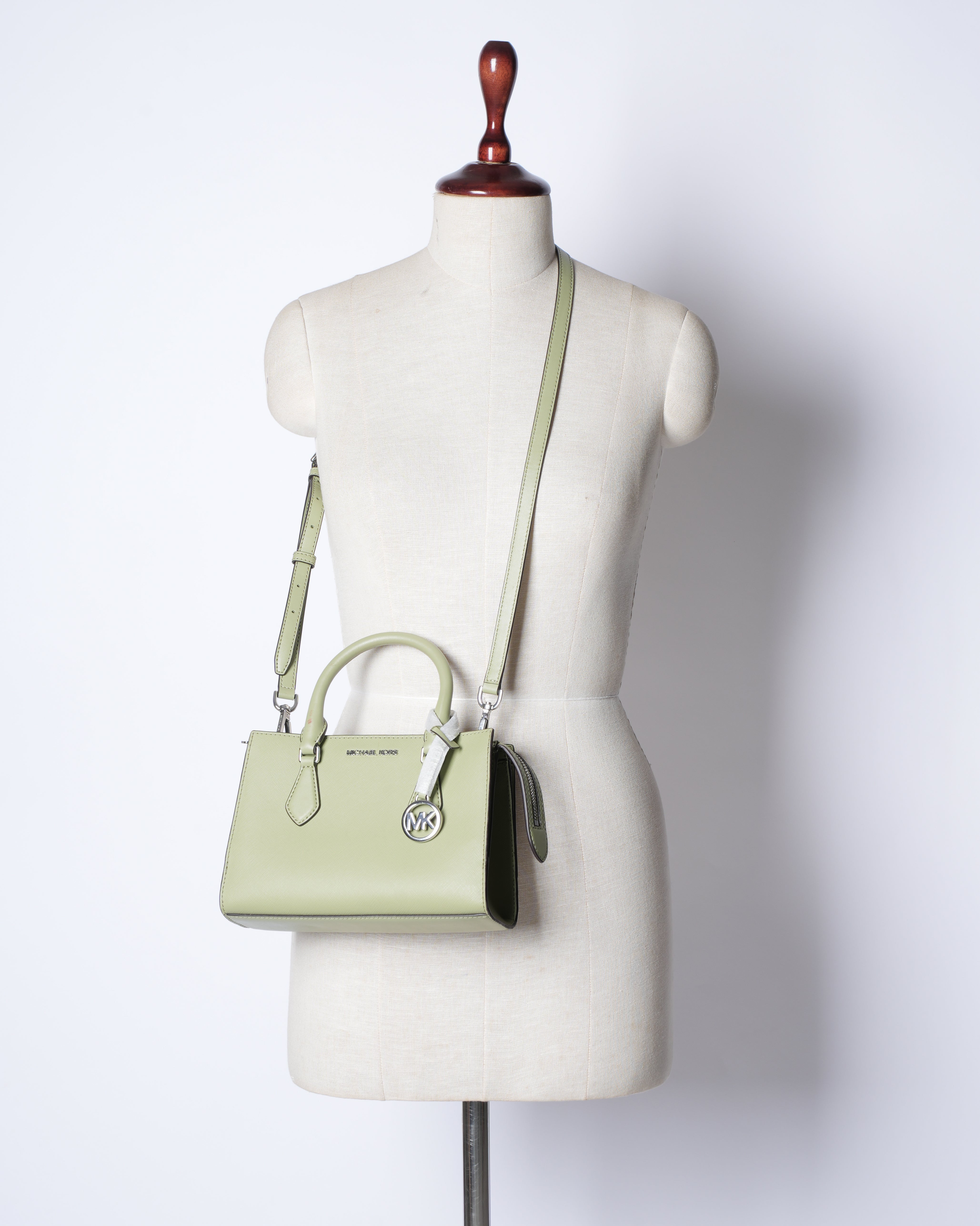 New MK Green Hope Top Handle Crossbody Bag