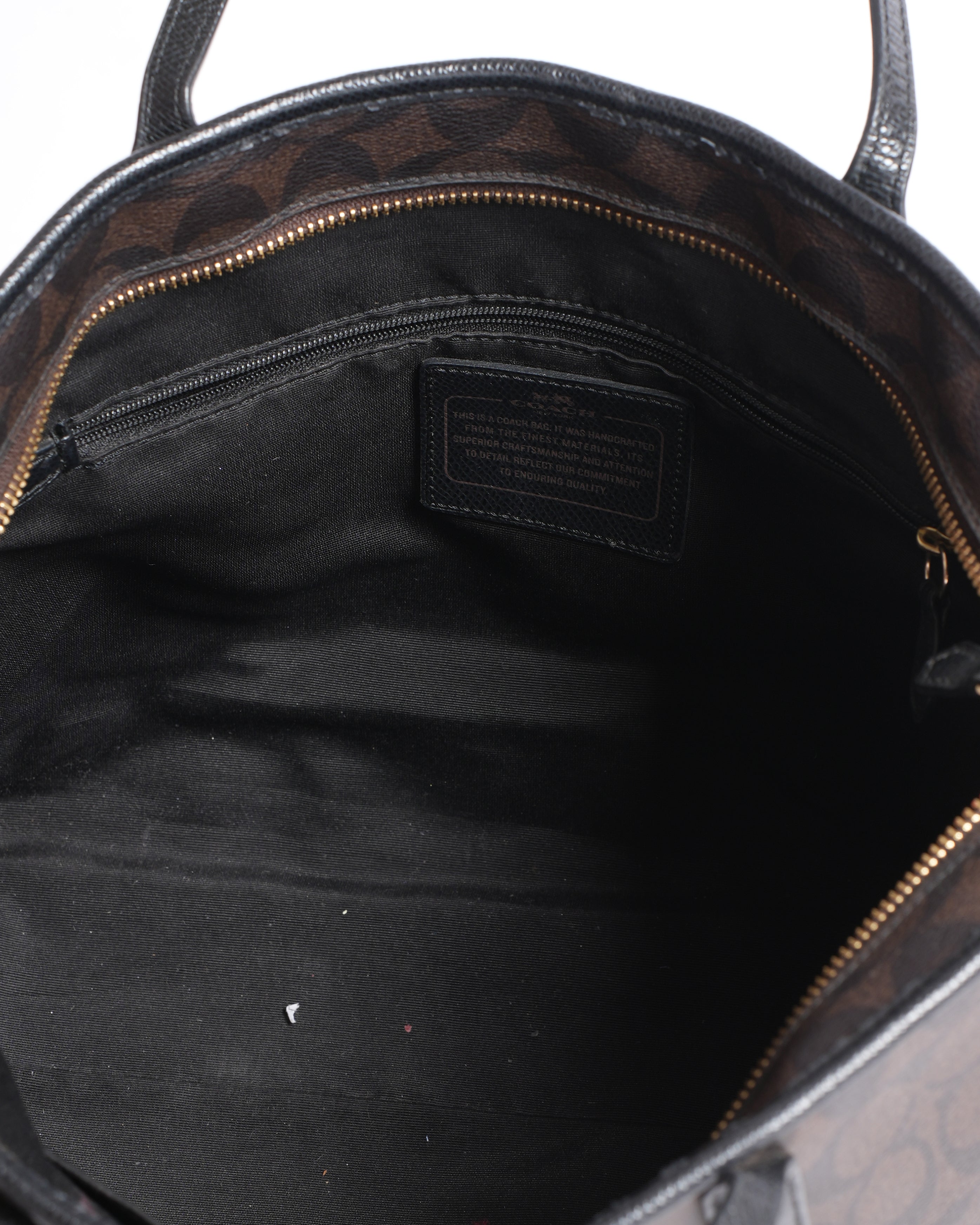 Coach Monogram Tote In Brown