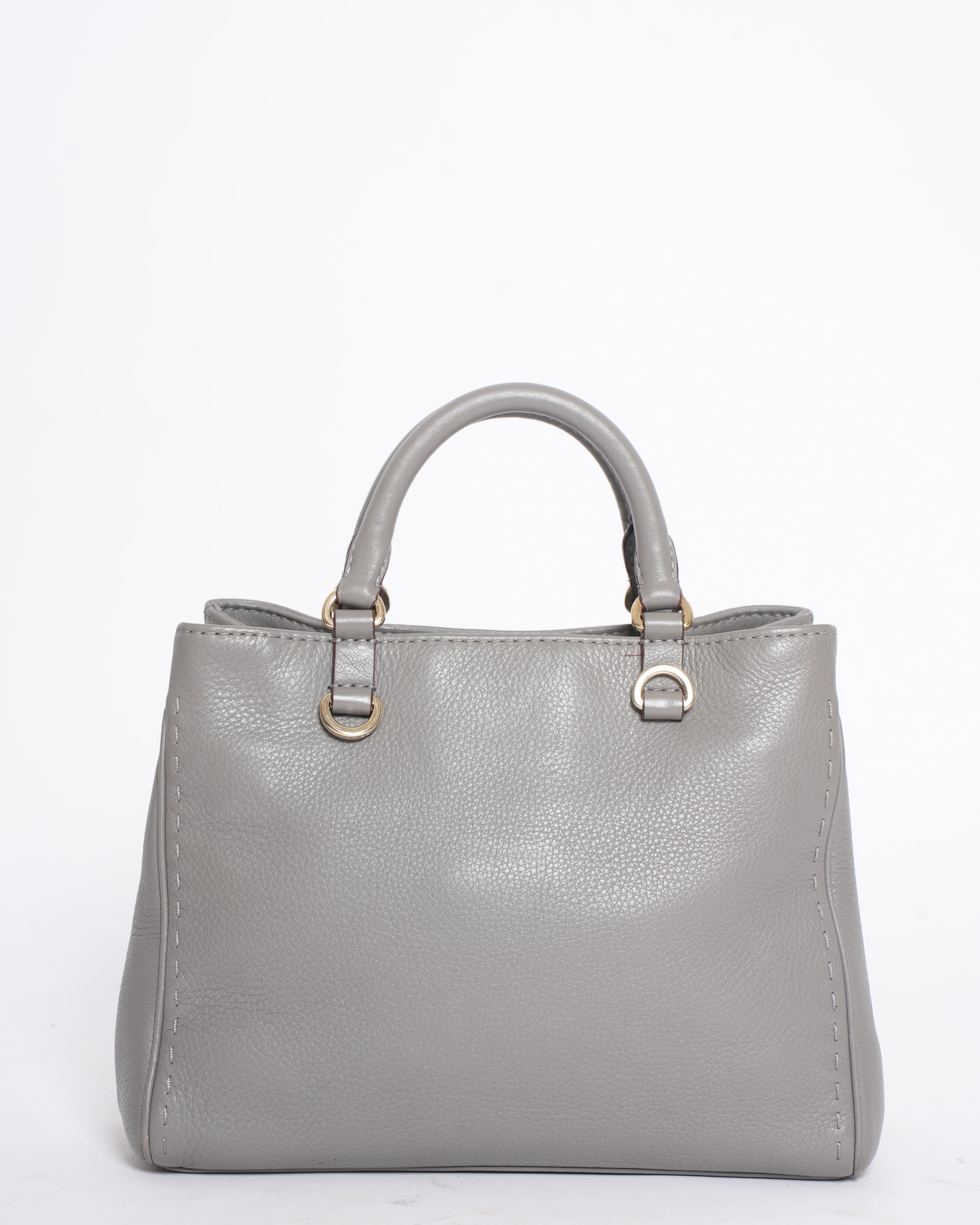 Carolina Herrera Top Handle Small Bag in Grey