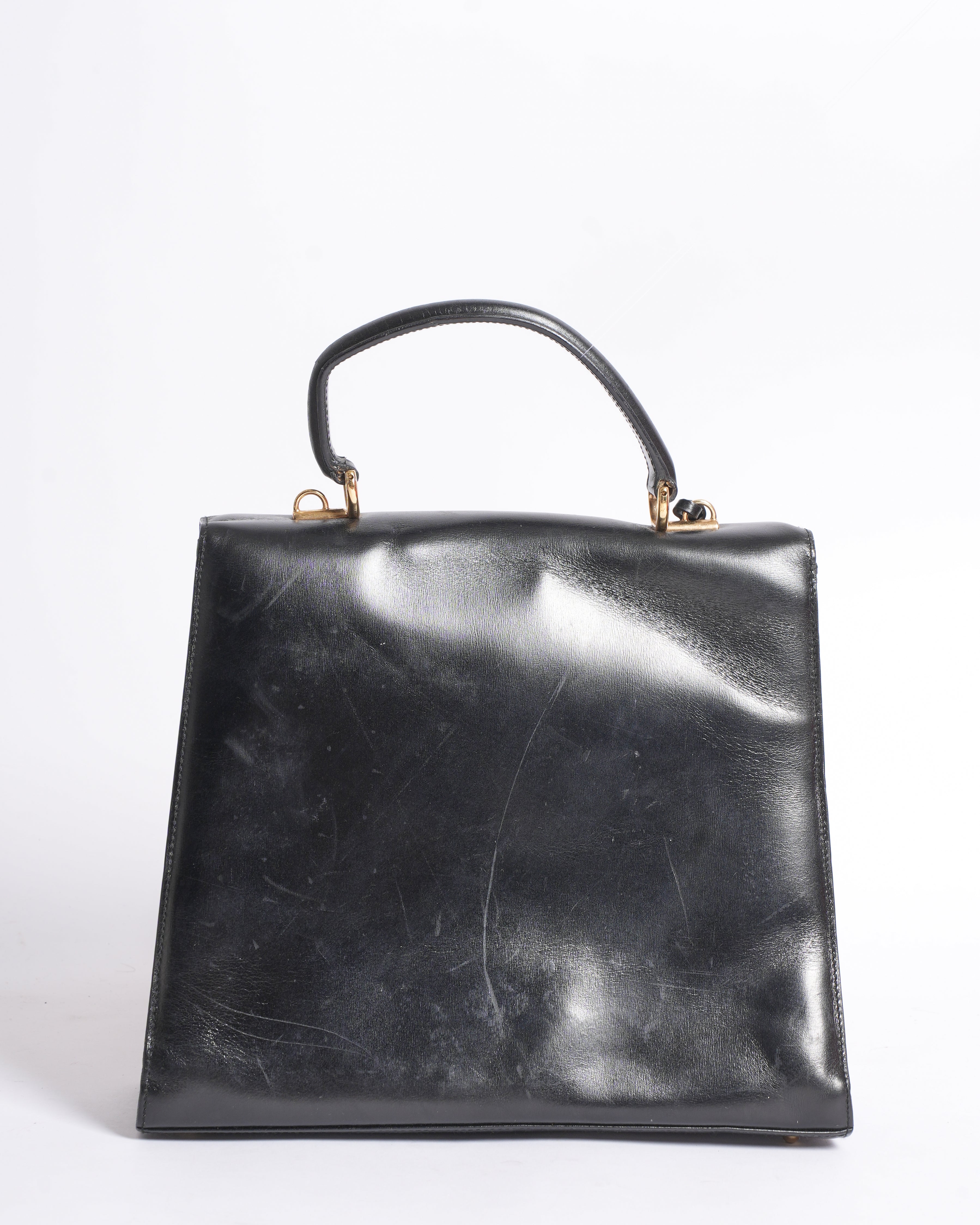 Vintage Gucci Lady Lock Bag in Black