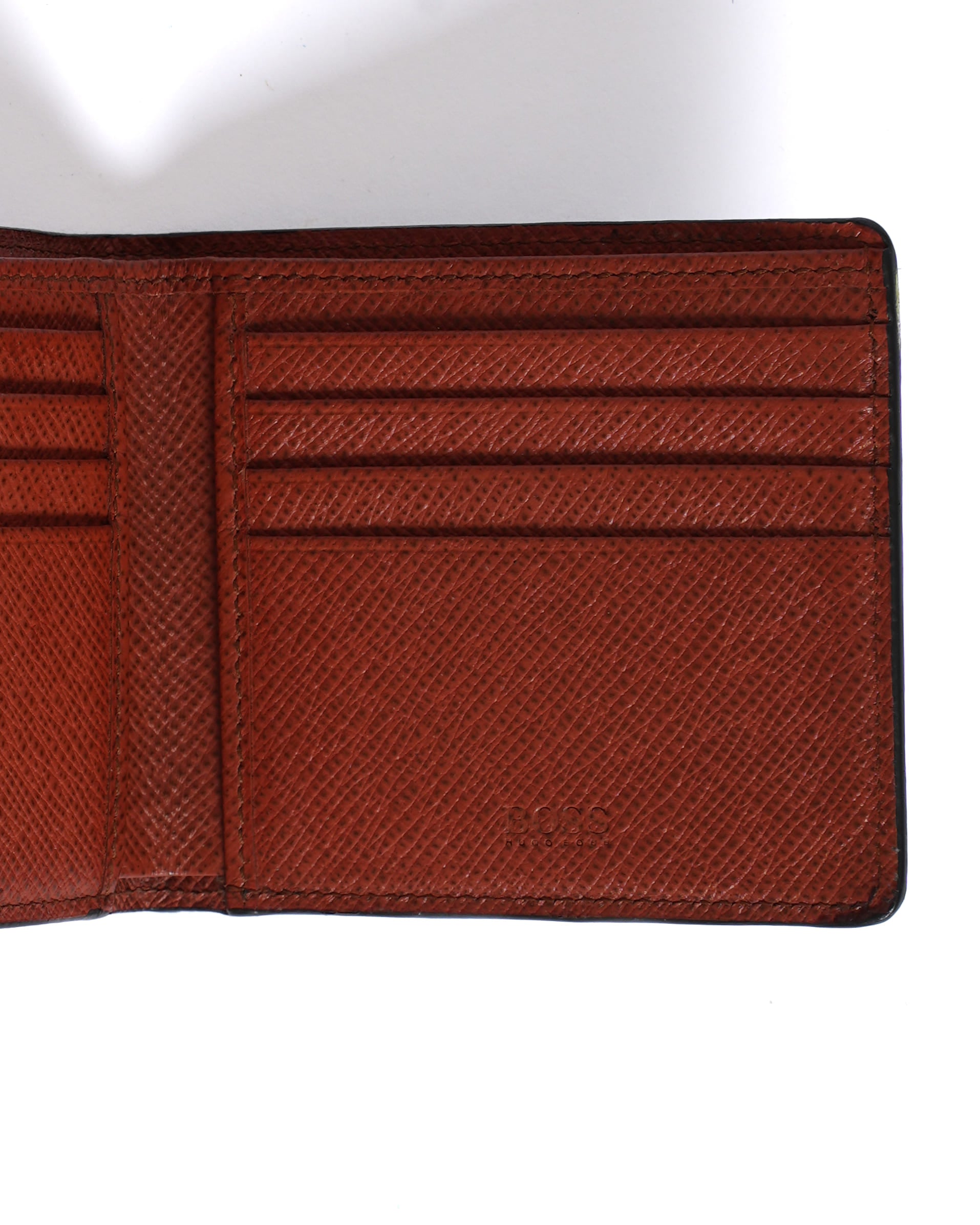 Hugo Boss Textured Black Bi-Fold Wallet