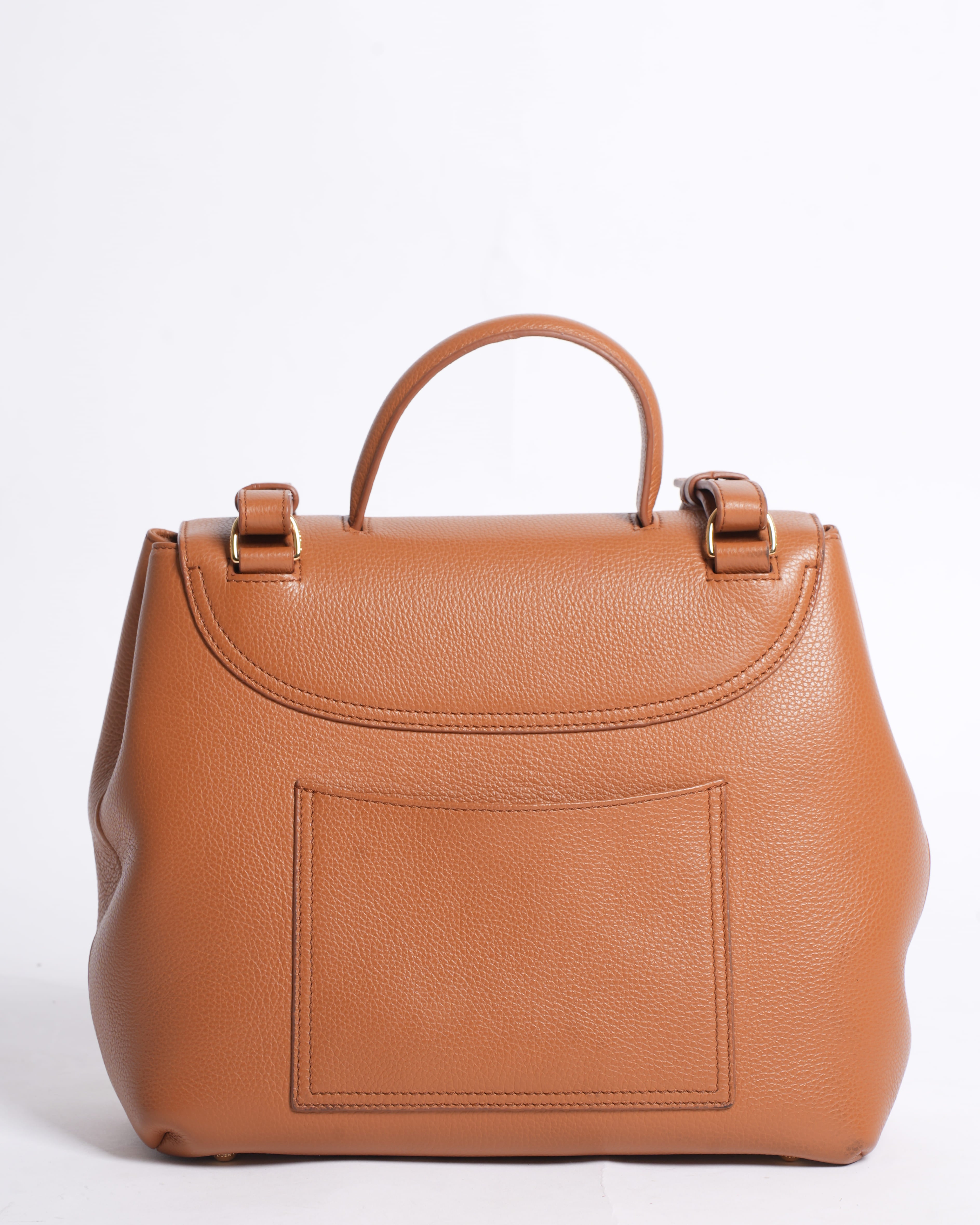 Polene Numero Un Edition Trio Camel Top Handle bag