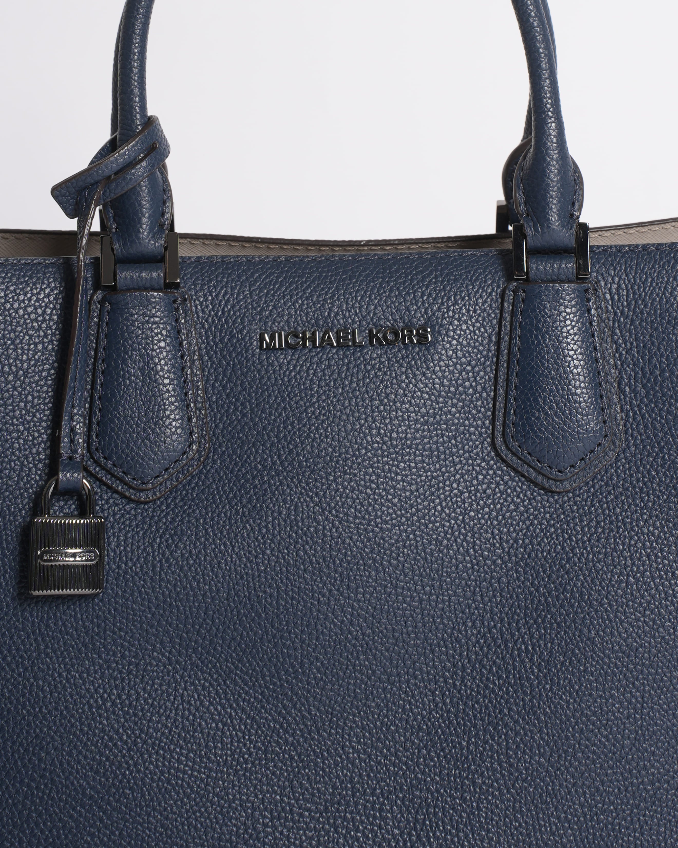 New Michael Kors Camille Shoulder Bag In Navy Blue