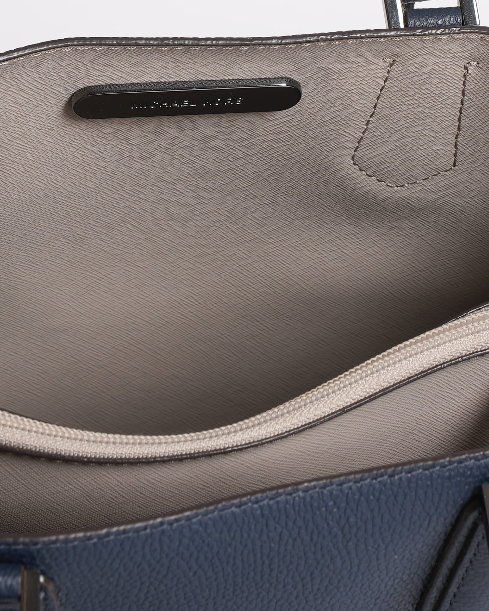 New Michael Kors Camille Shoulder Bag In Navy Blue