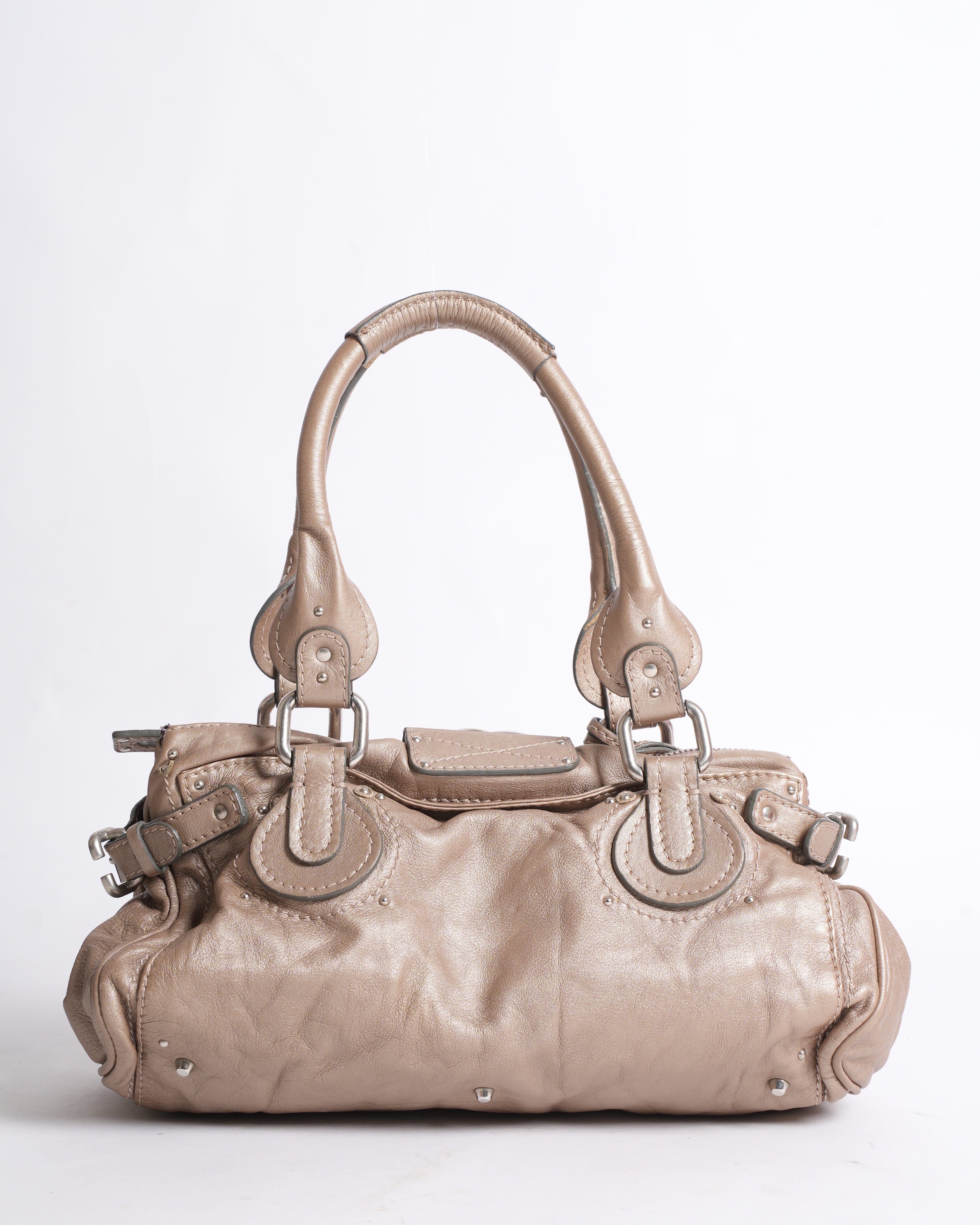 Chloé’s Argent Leather Paddington Shoulder Bag