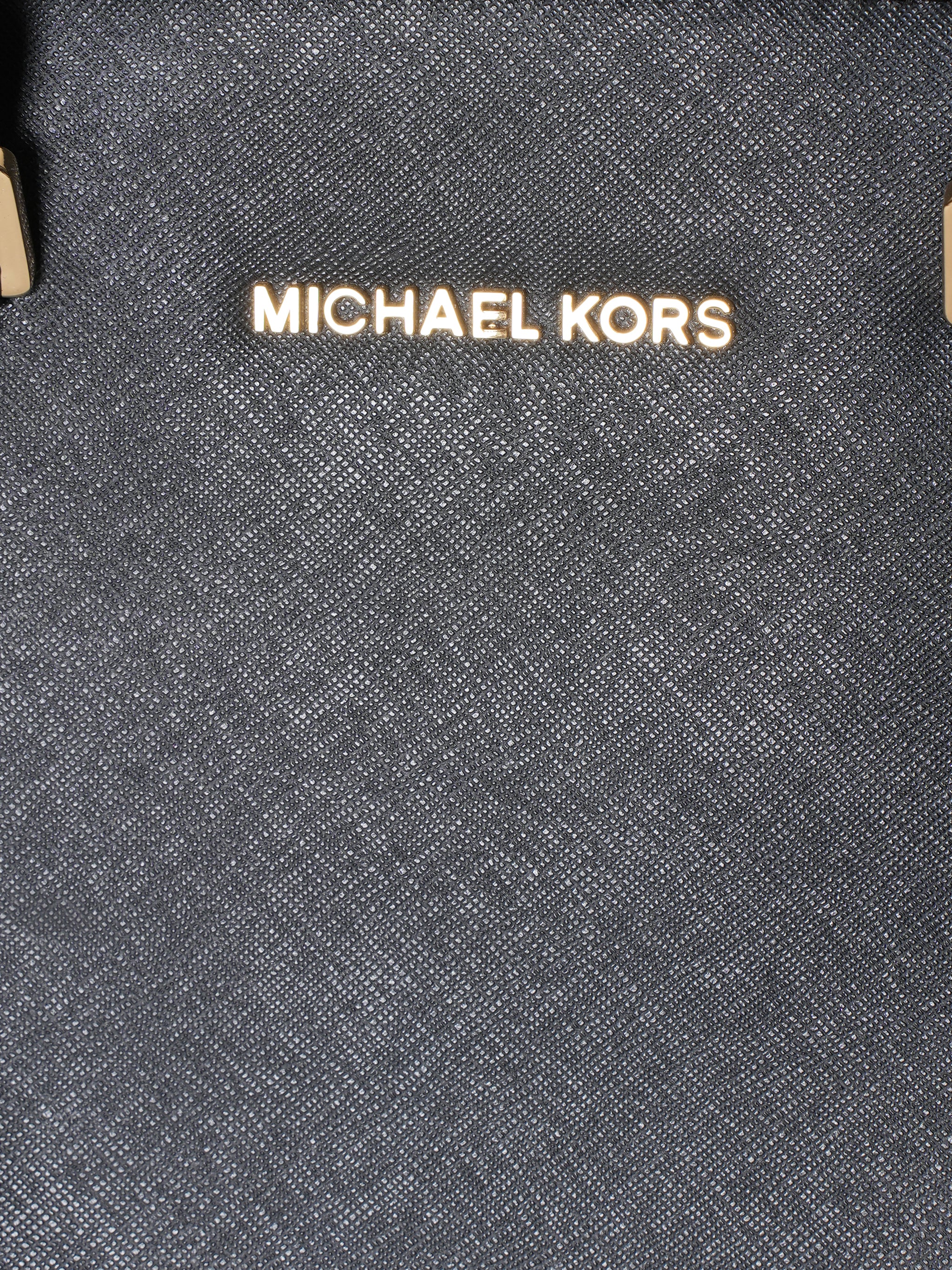 Micheal Kors Black Saffiano Leather Selma Tote Bag