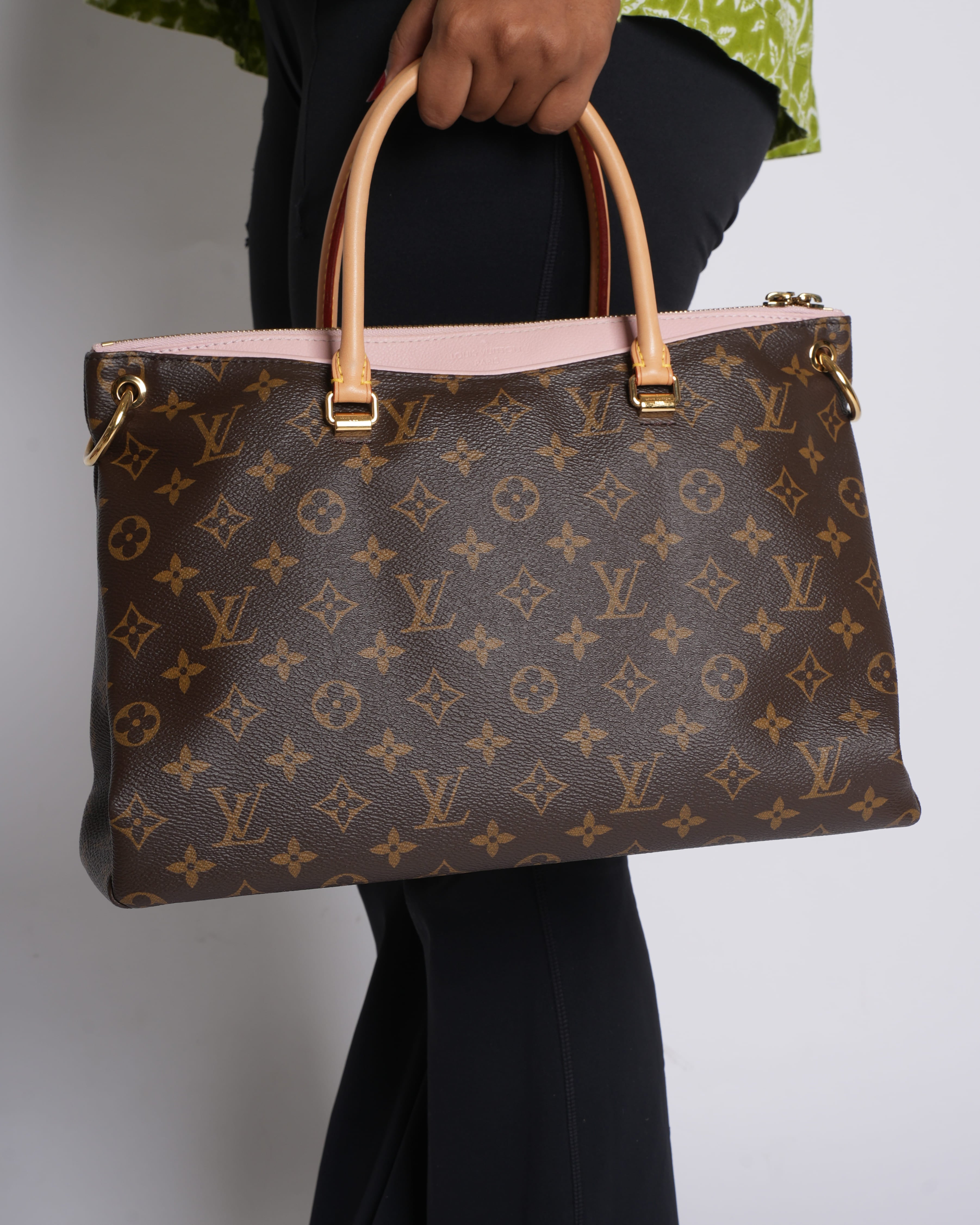 Louis Vuitton Pallas Handbag in Monogram Leather