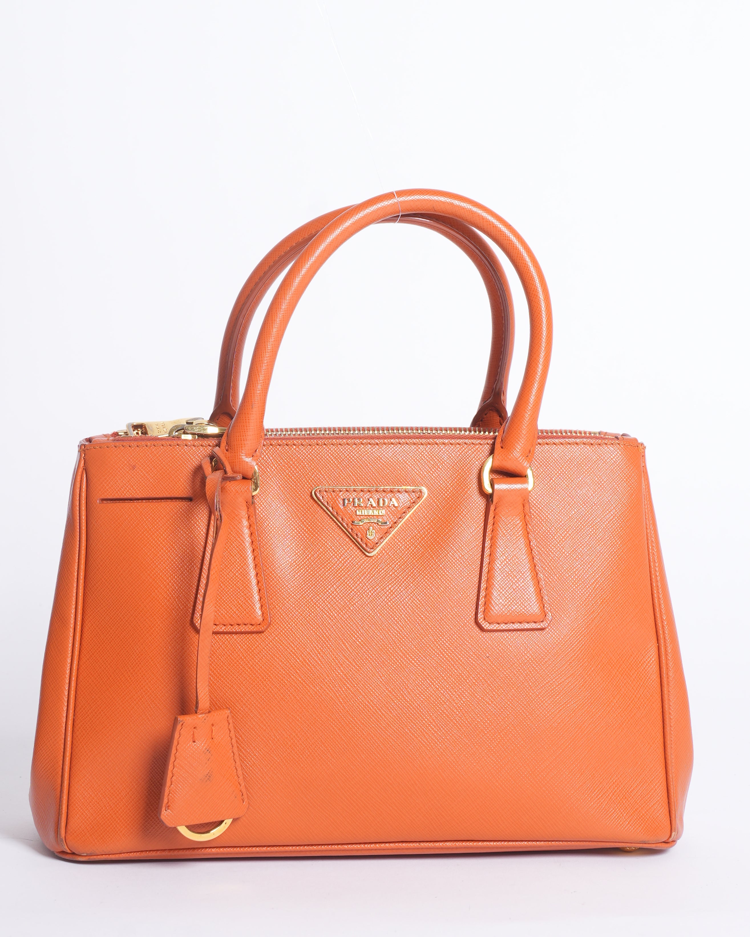 Prada Small Galleria Saffiano Leather Bag with Crossbody Strap