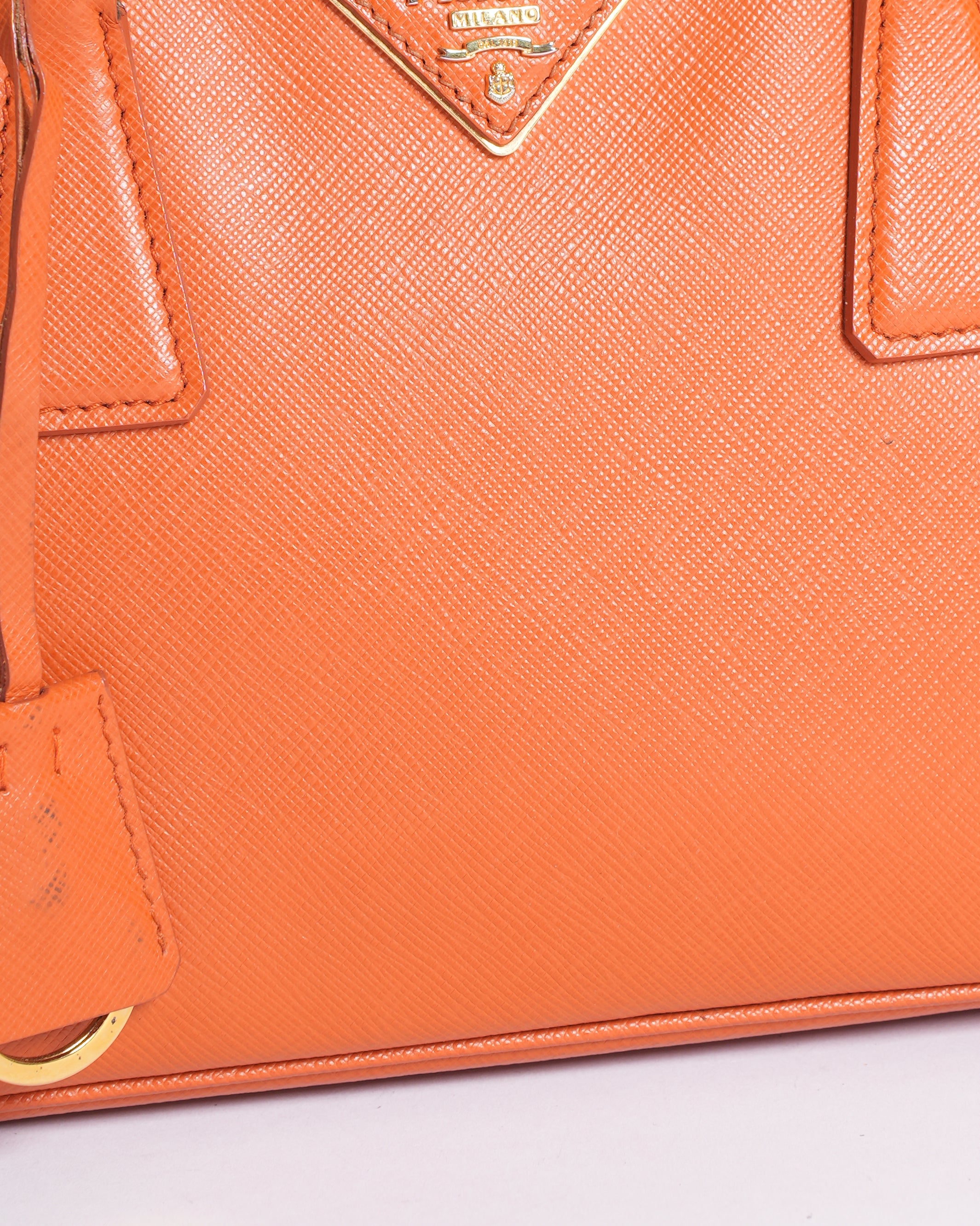Prada Small Galleria Saffiano Leather Bag with Crossbody Strap