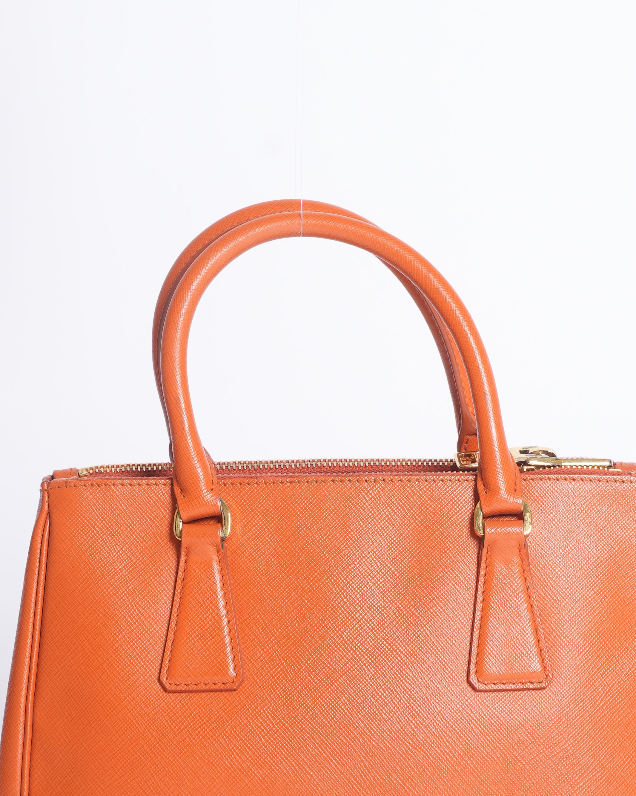 Prada Small Galleria Saffiano Leather Bag with Crossbody Strap