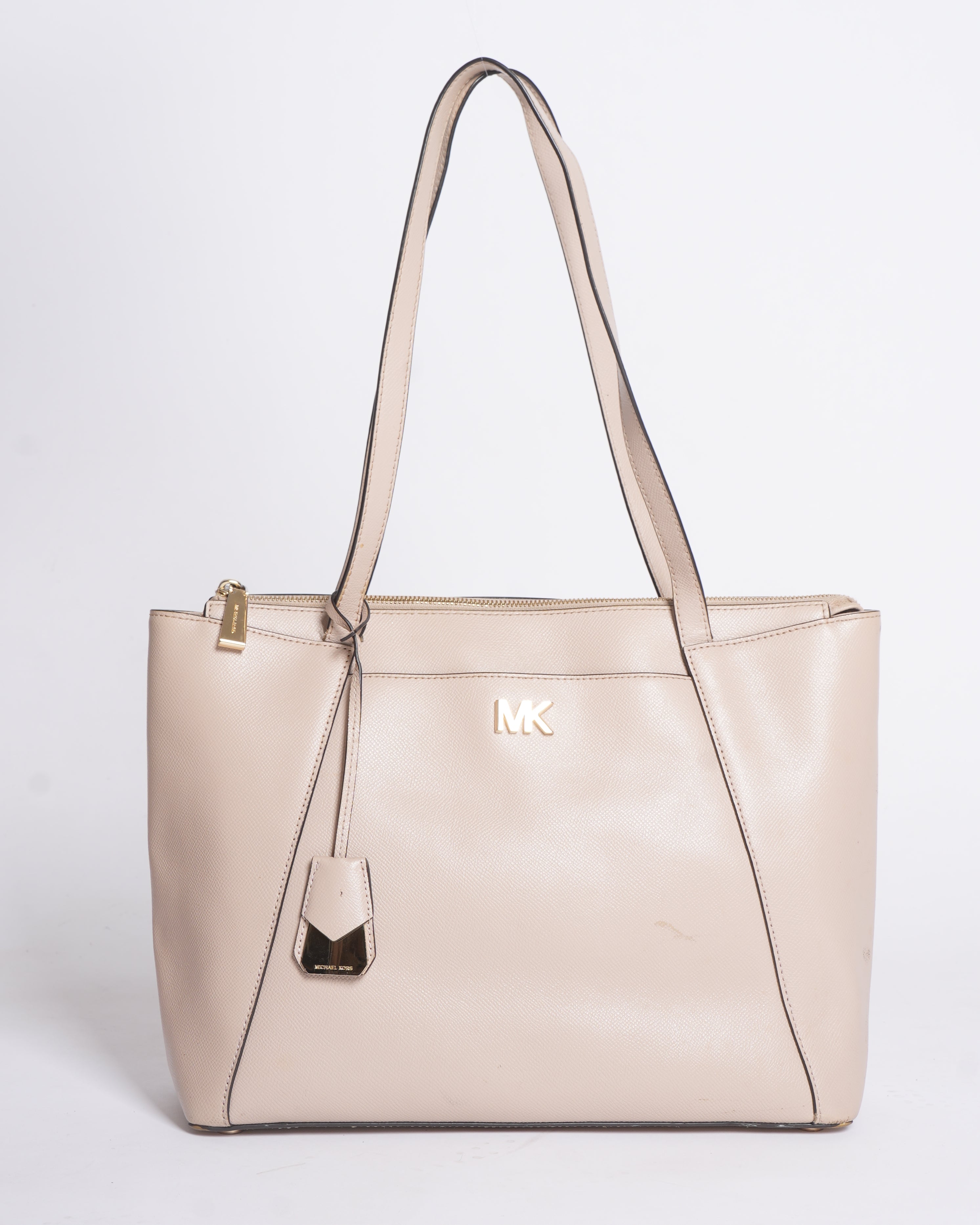 Michael Kors Truffle Maddie Medium Leather Tote
