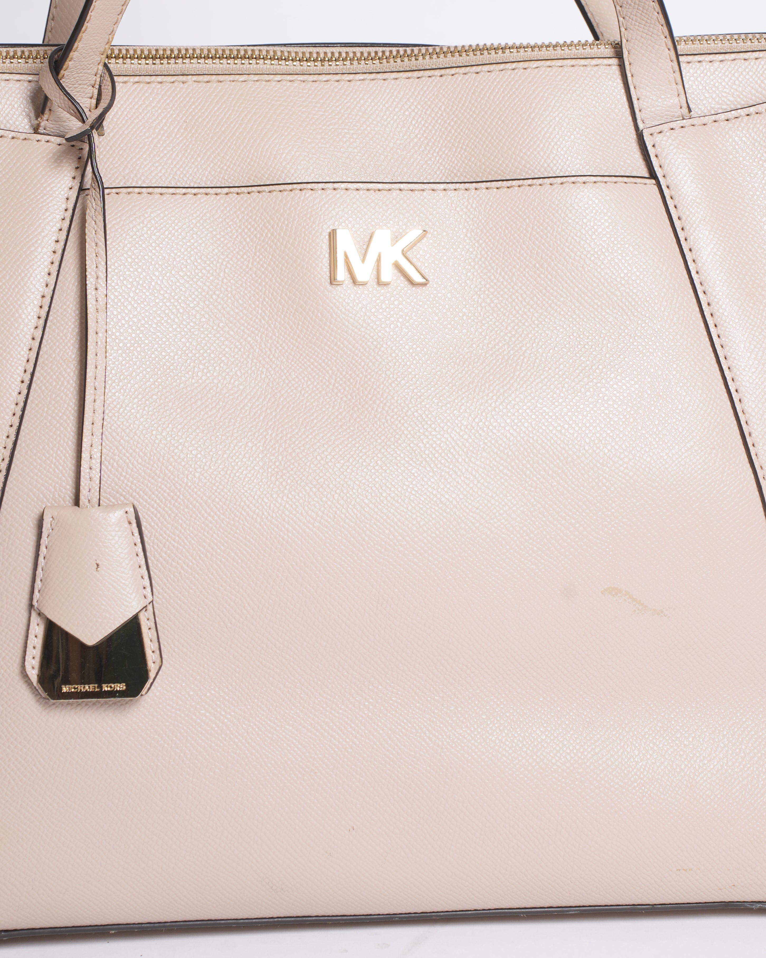 Michael Kors Truffle Maddie Medium Leather Tote