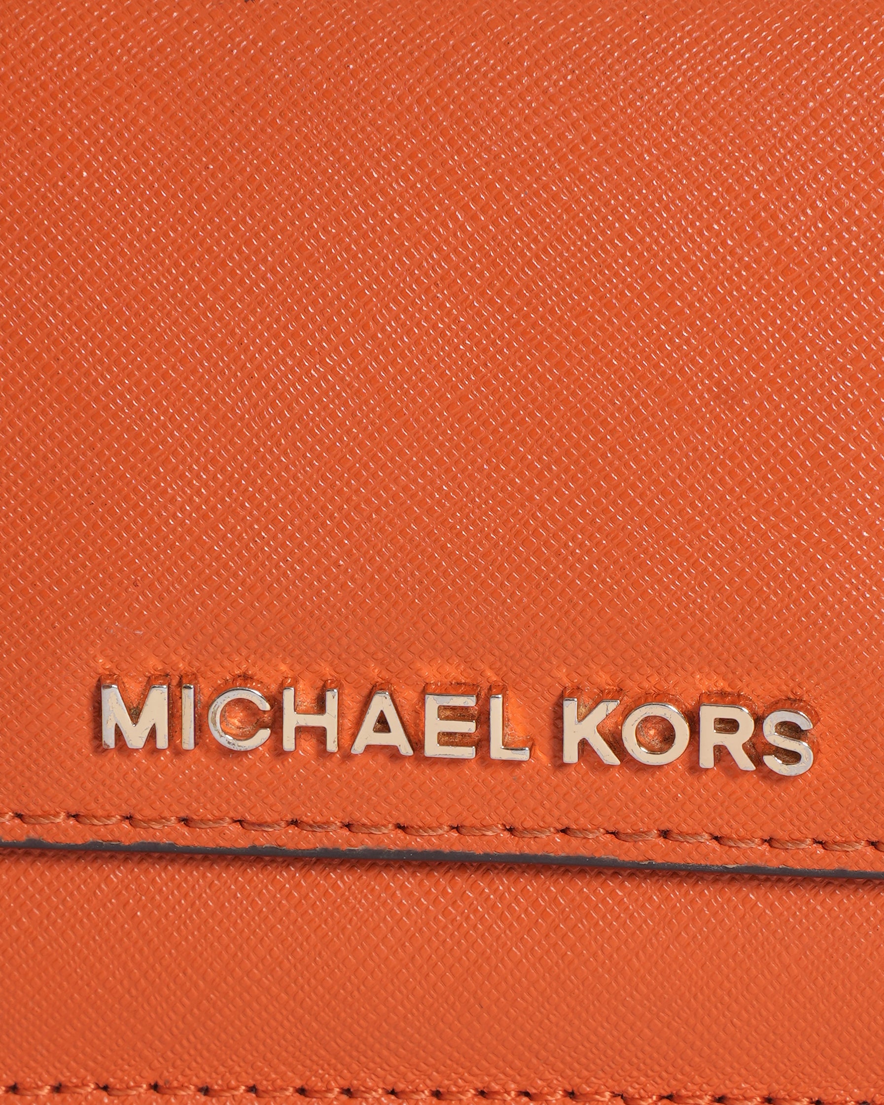 MK Long Wallet in Orange