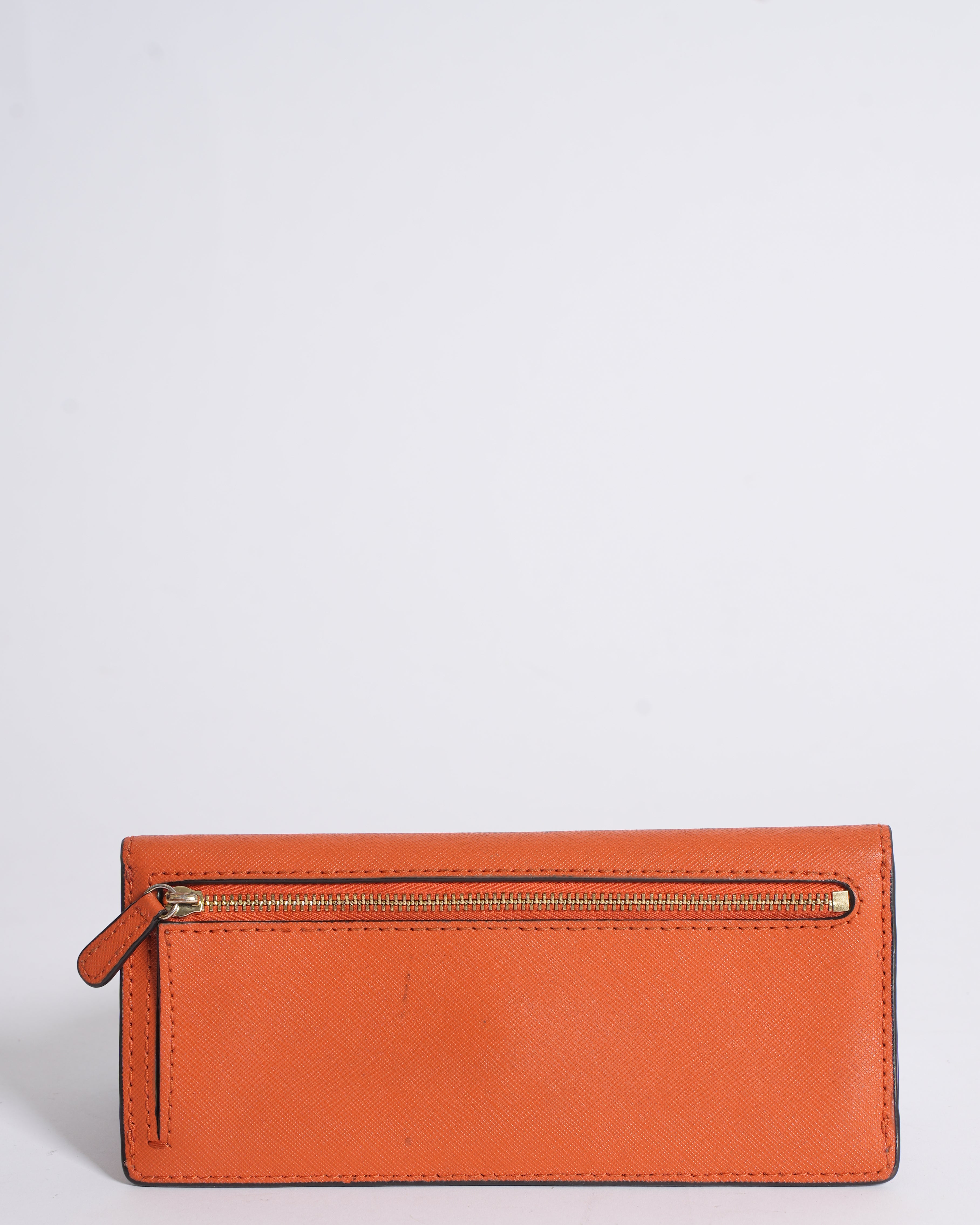 MK Long Wallet in Orange