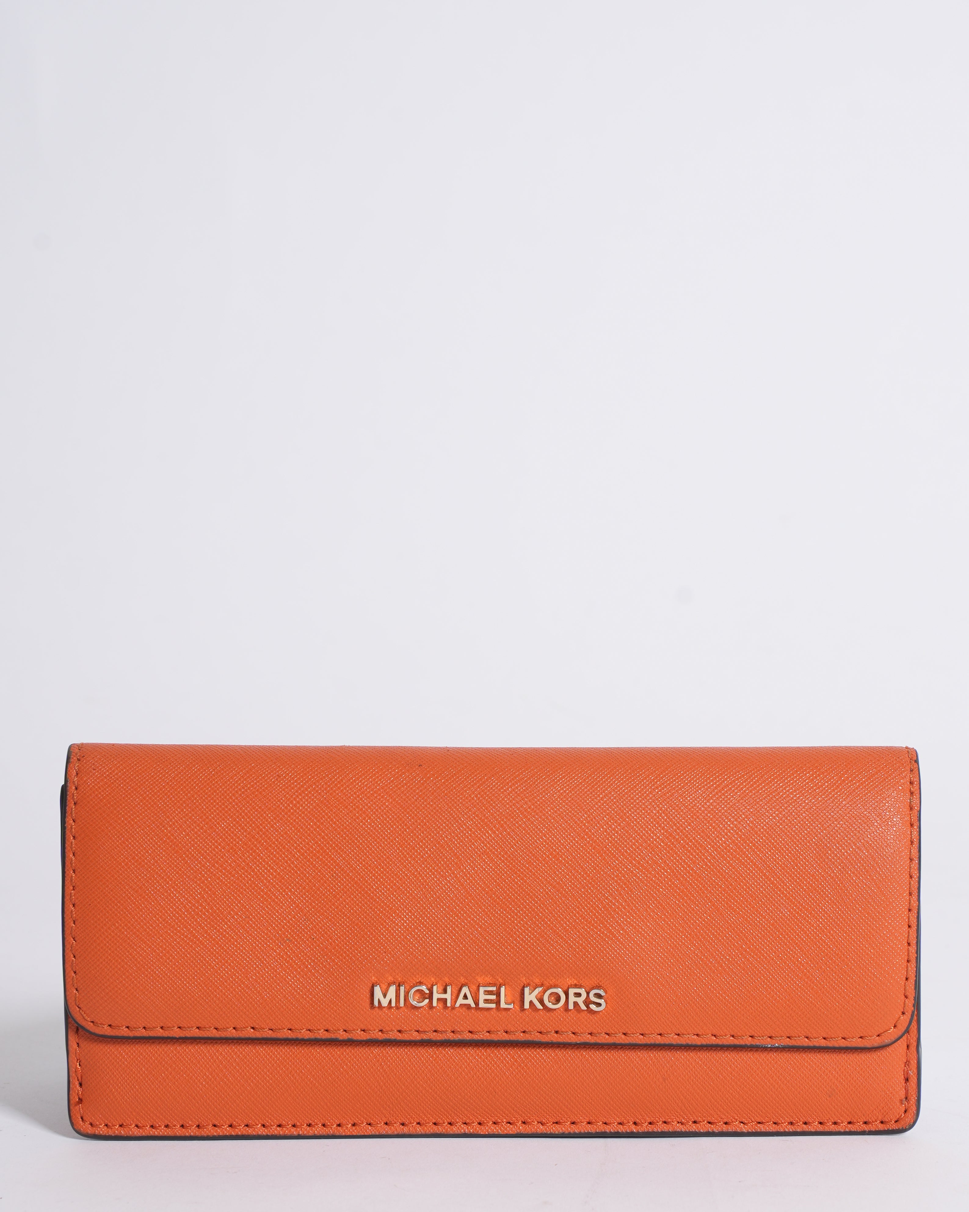 MK Long Wallet in Orange