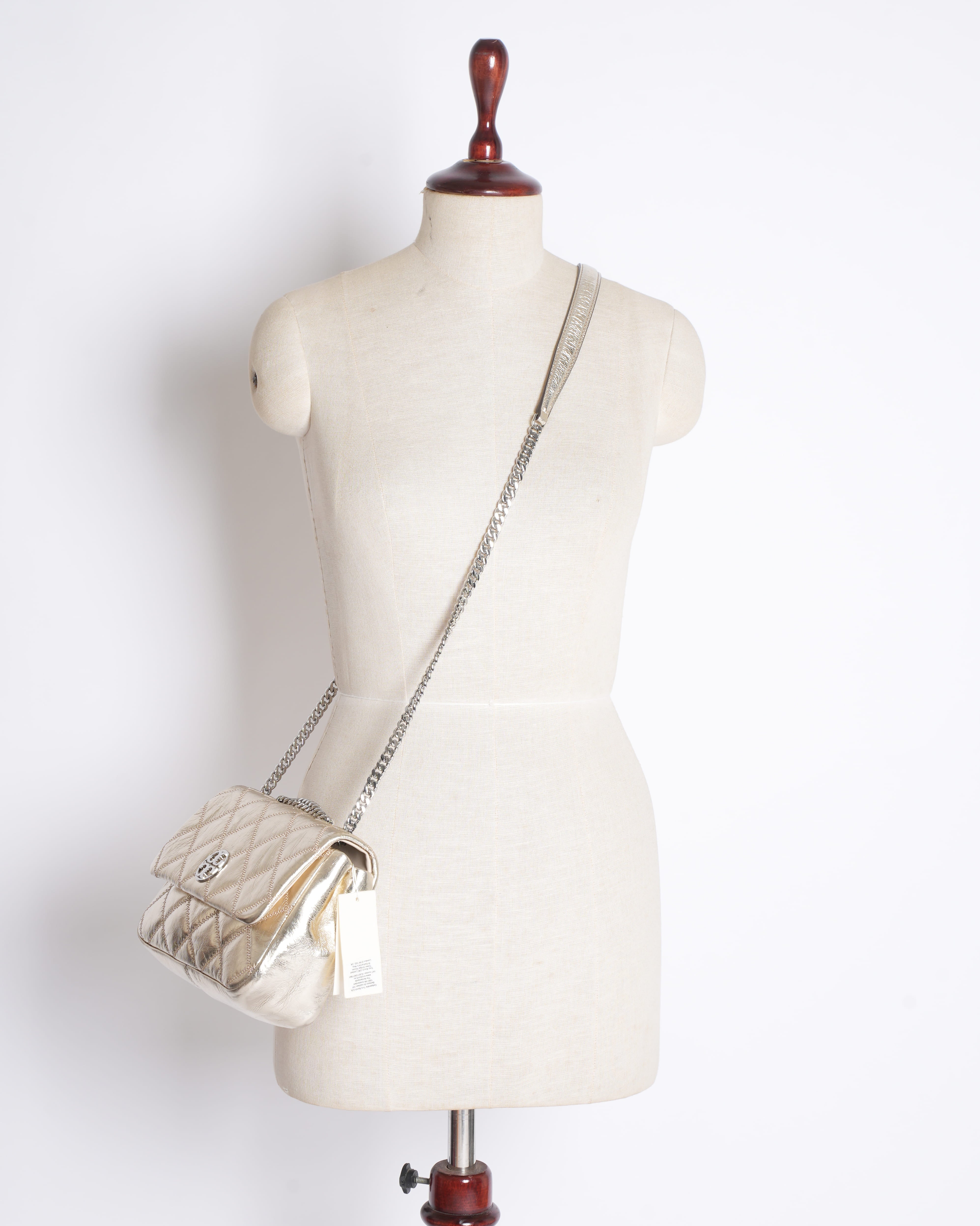 New Tory Burch Willa Quilted Shoulder Bag
