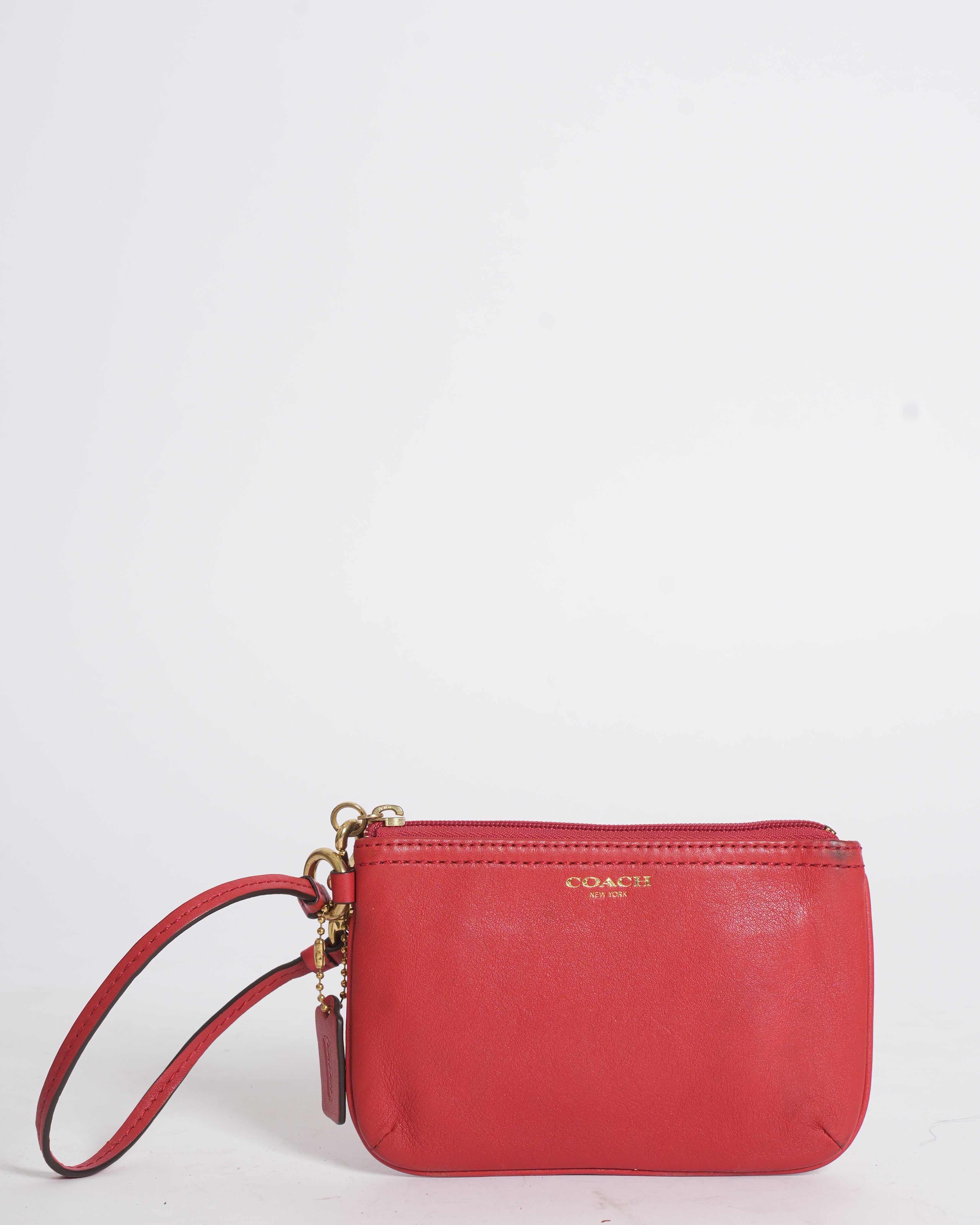 Coach wristlet in red
