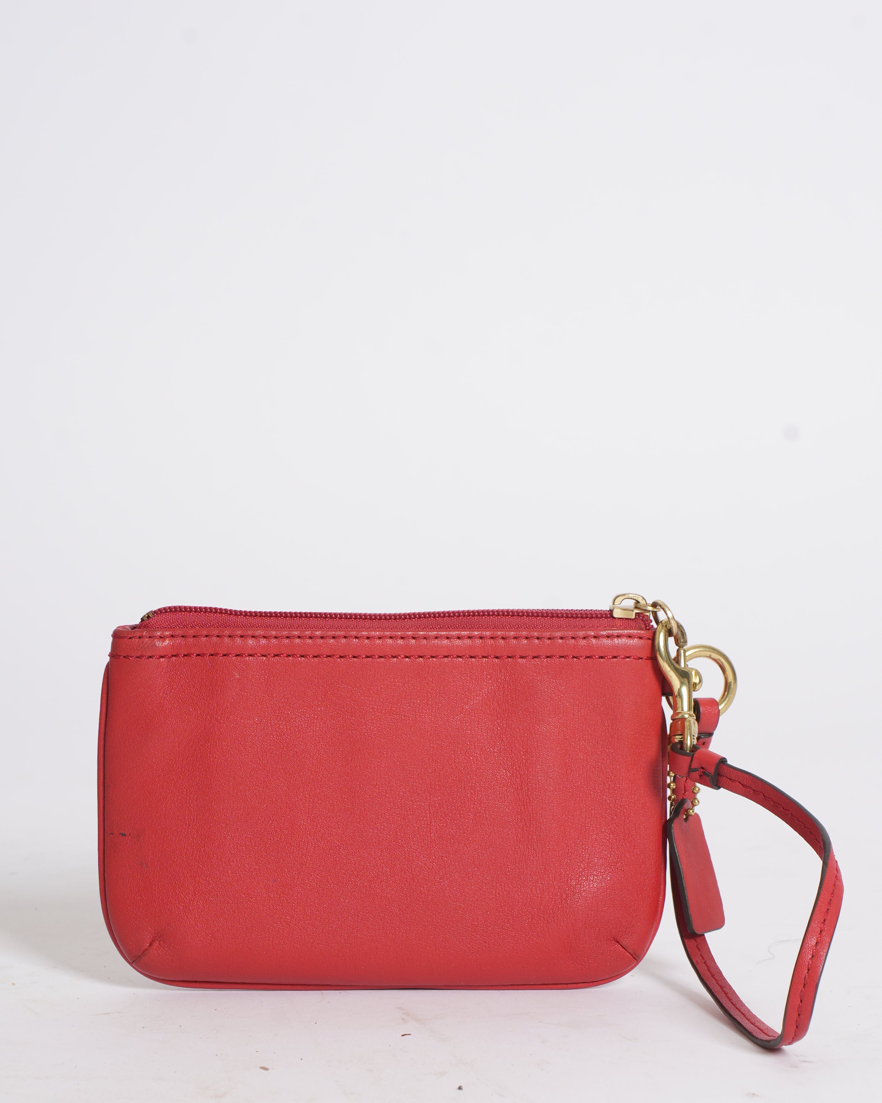 Coach wristlet in red