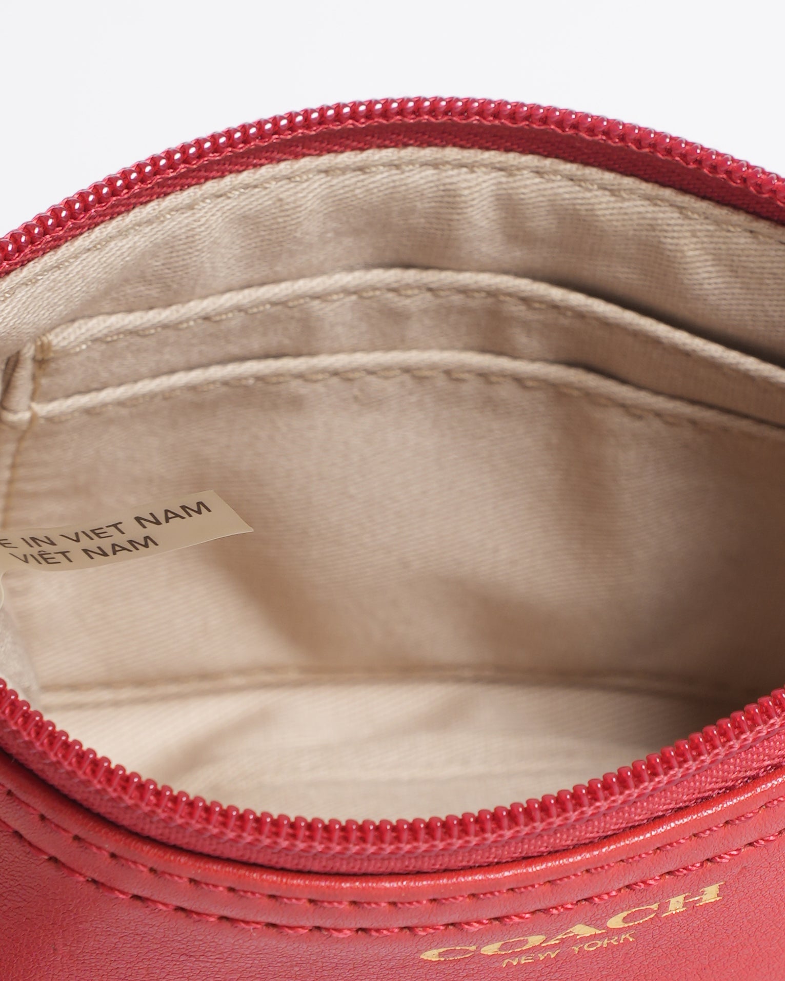Coach wristlet in red