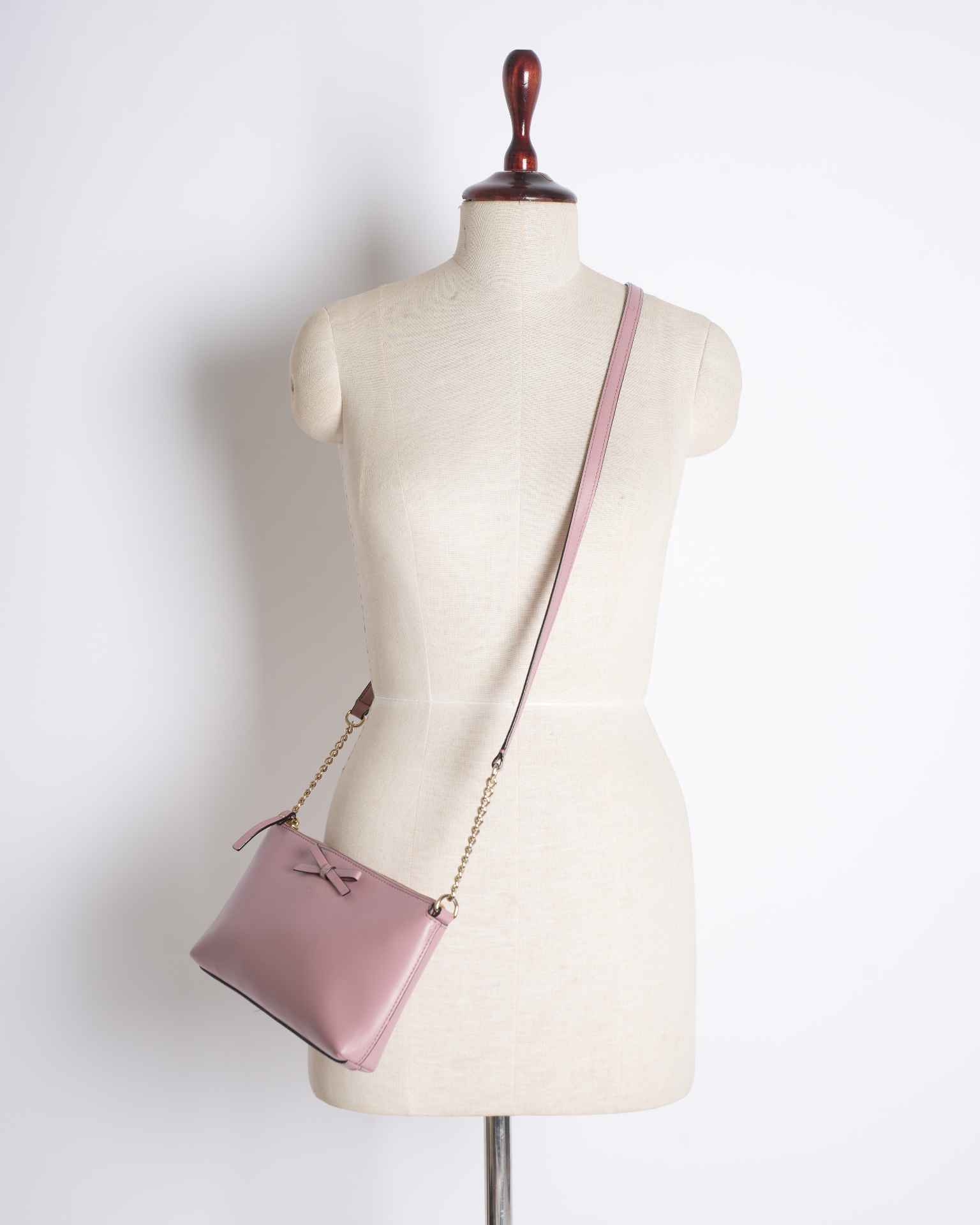 Kate Spade Bow Purple Crossbody Bag