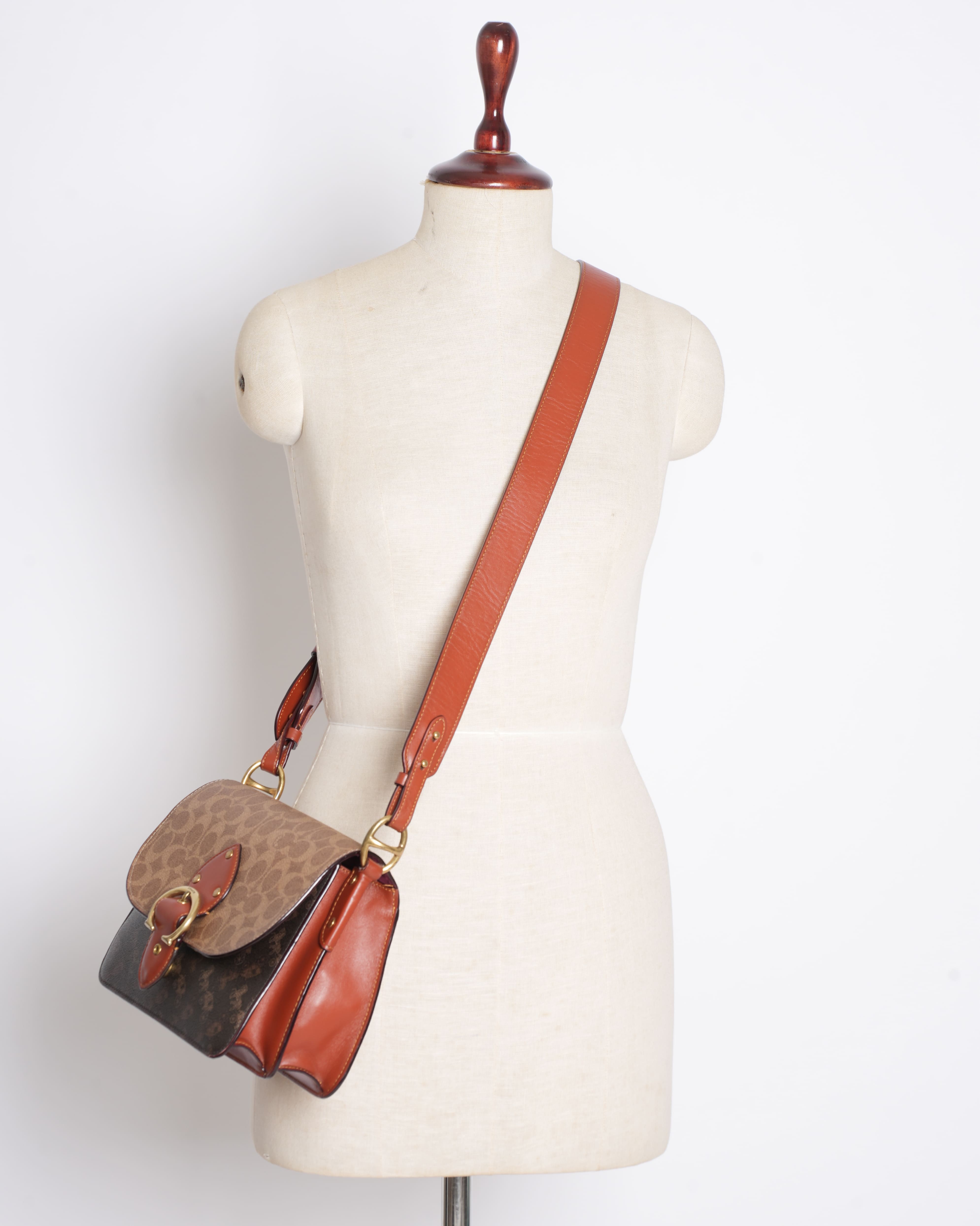 Coach Beat Crossbody Bag in Signature Canvas with Horse & Carriage Monogram