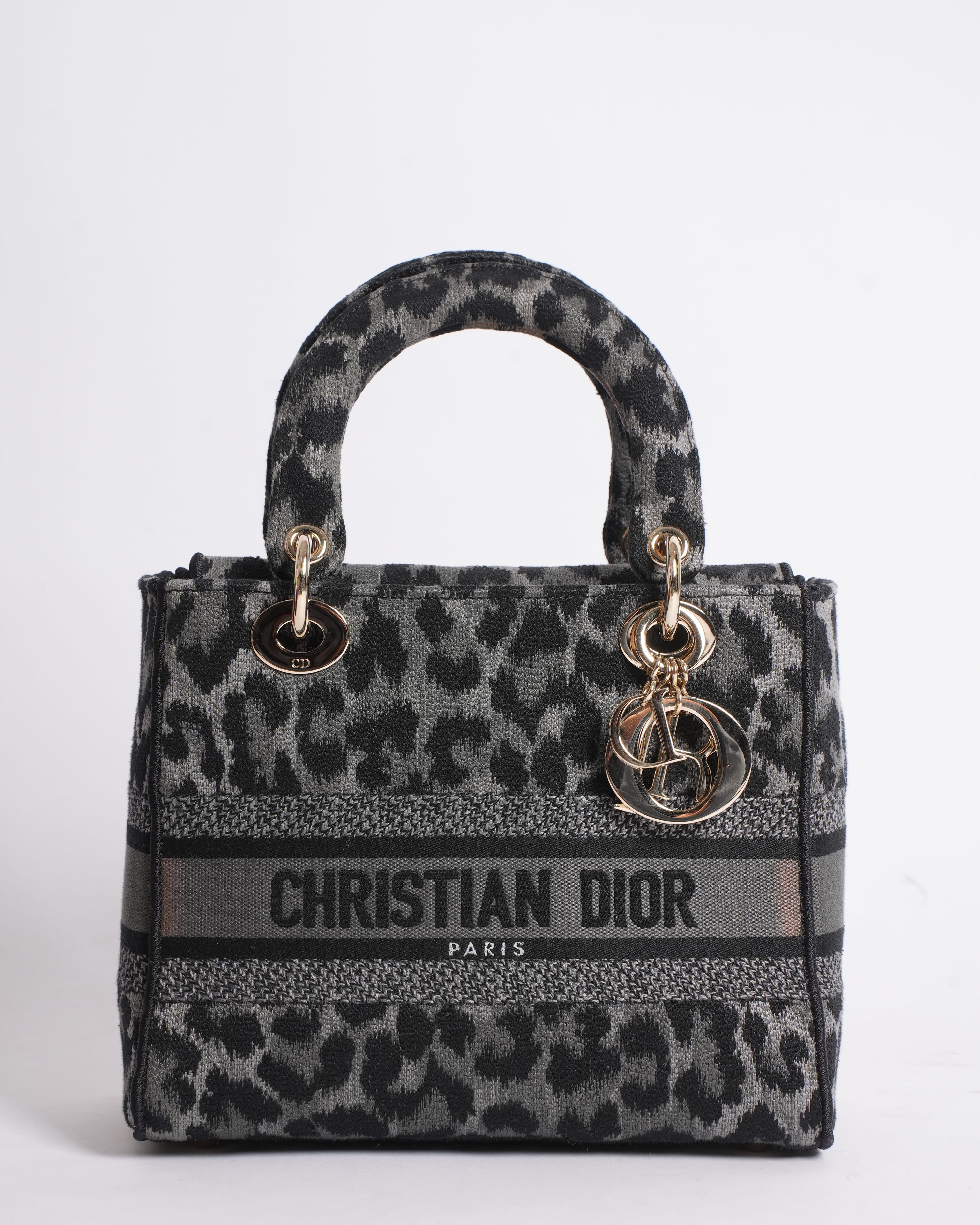 New Christian Dior 2021 Medium Mizza Lady Dior Bag