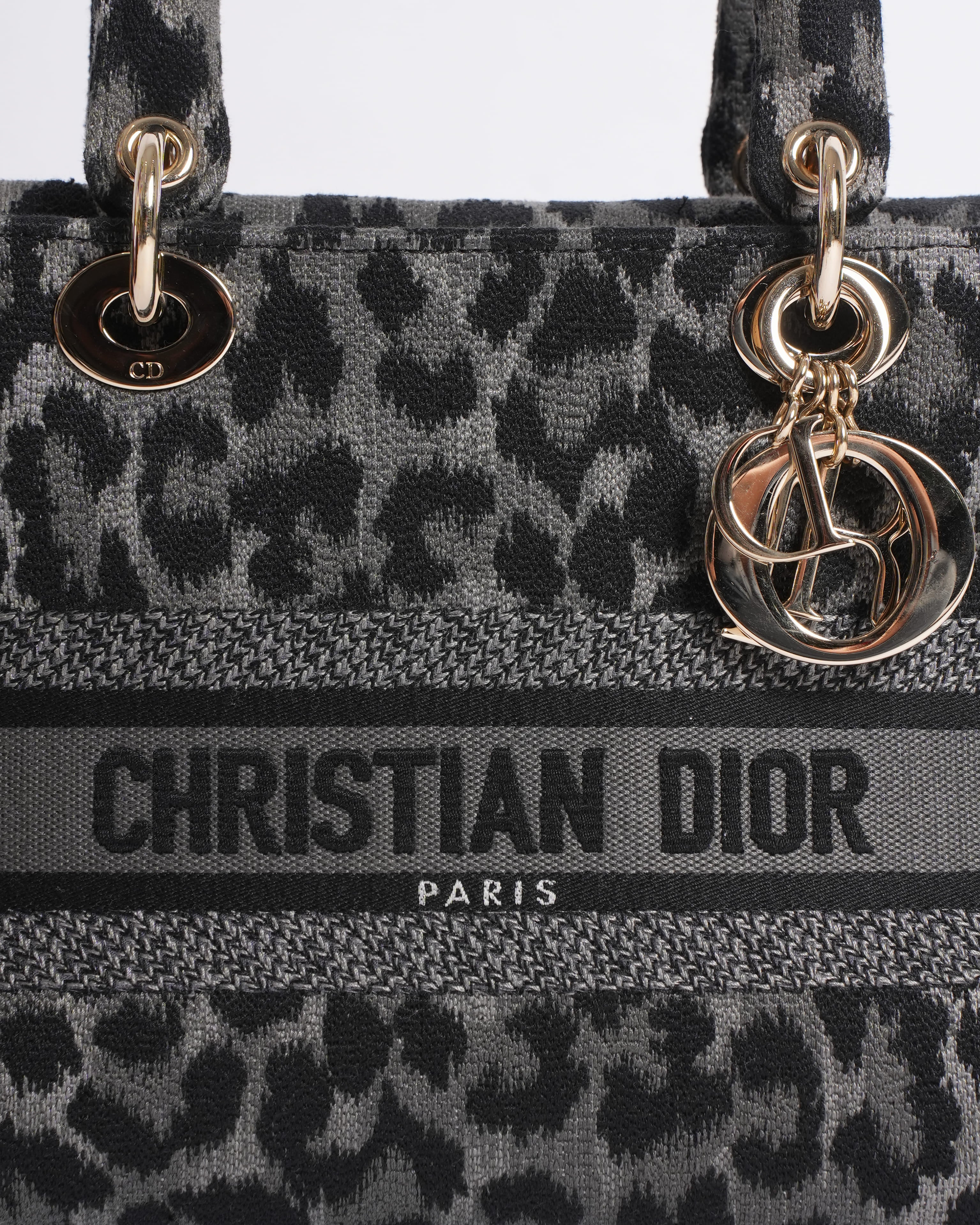 New Christian Dior 2021 Medium Mizza Lady Dior Bag