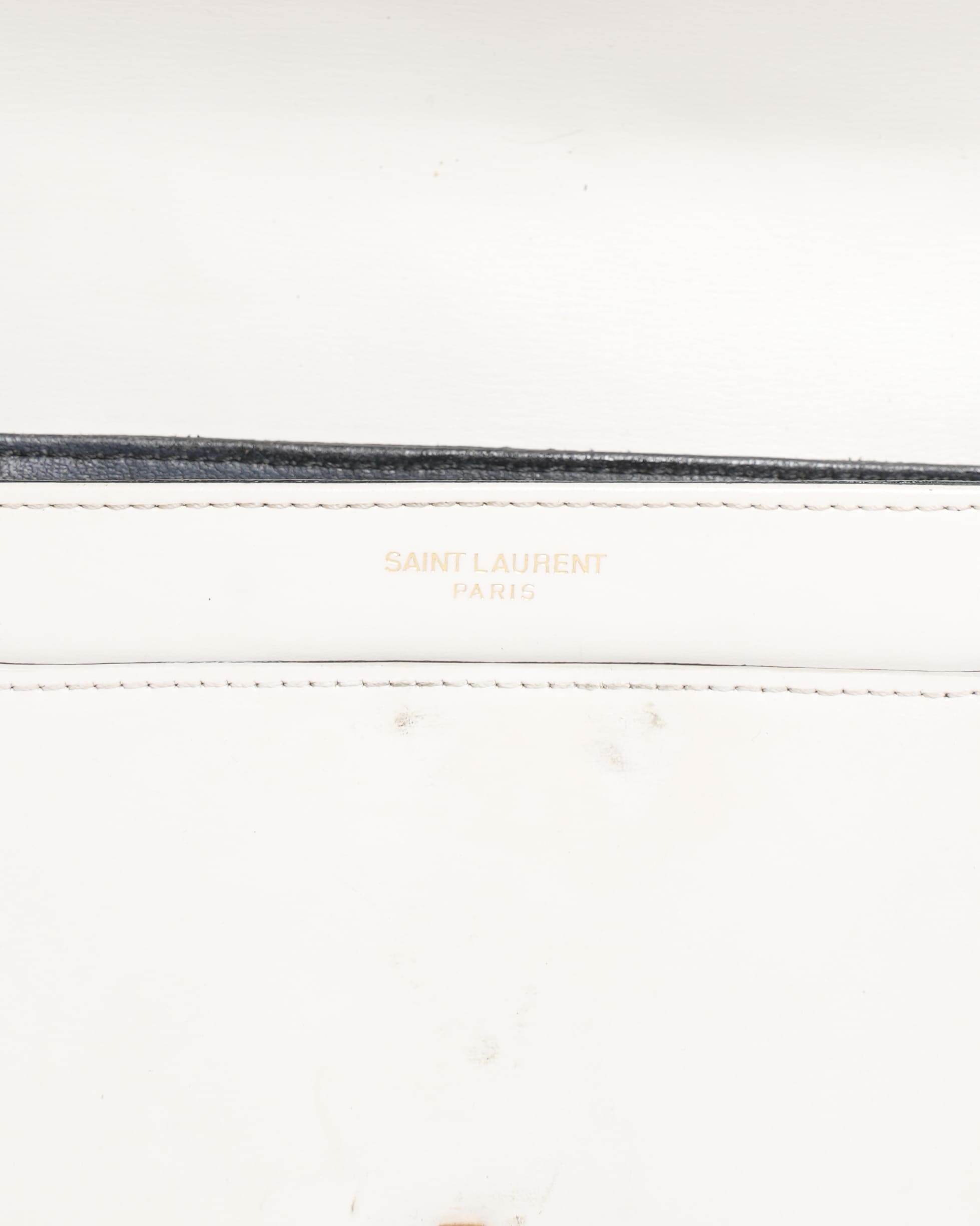 Saint Laurent Solferino Satchel Bag in White