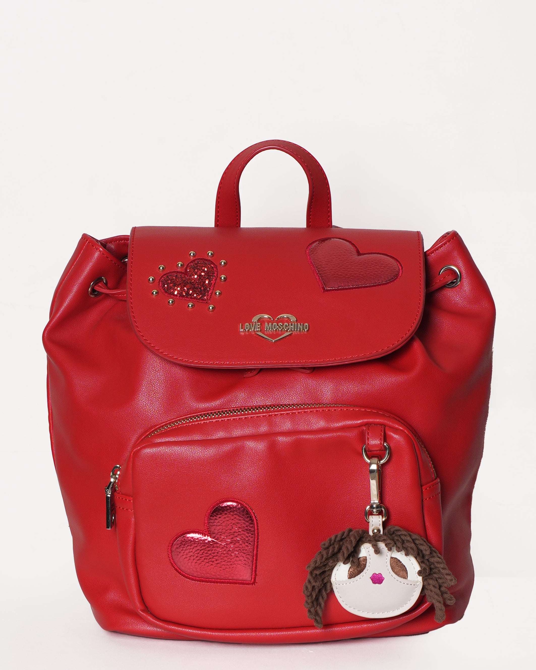 Love Moschino Rosso Borsa Top Handle Backpack