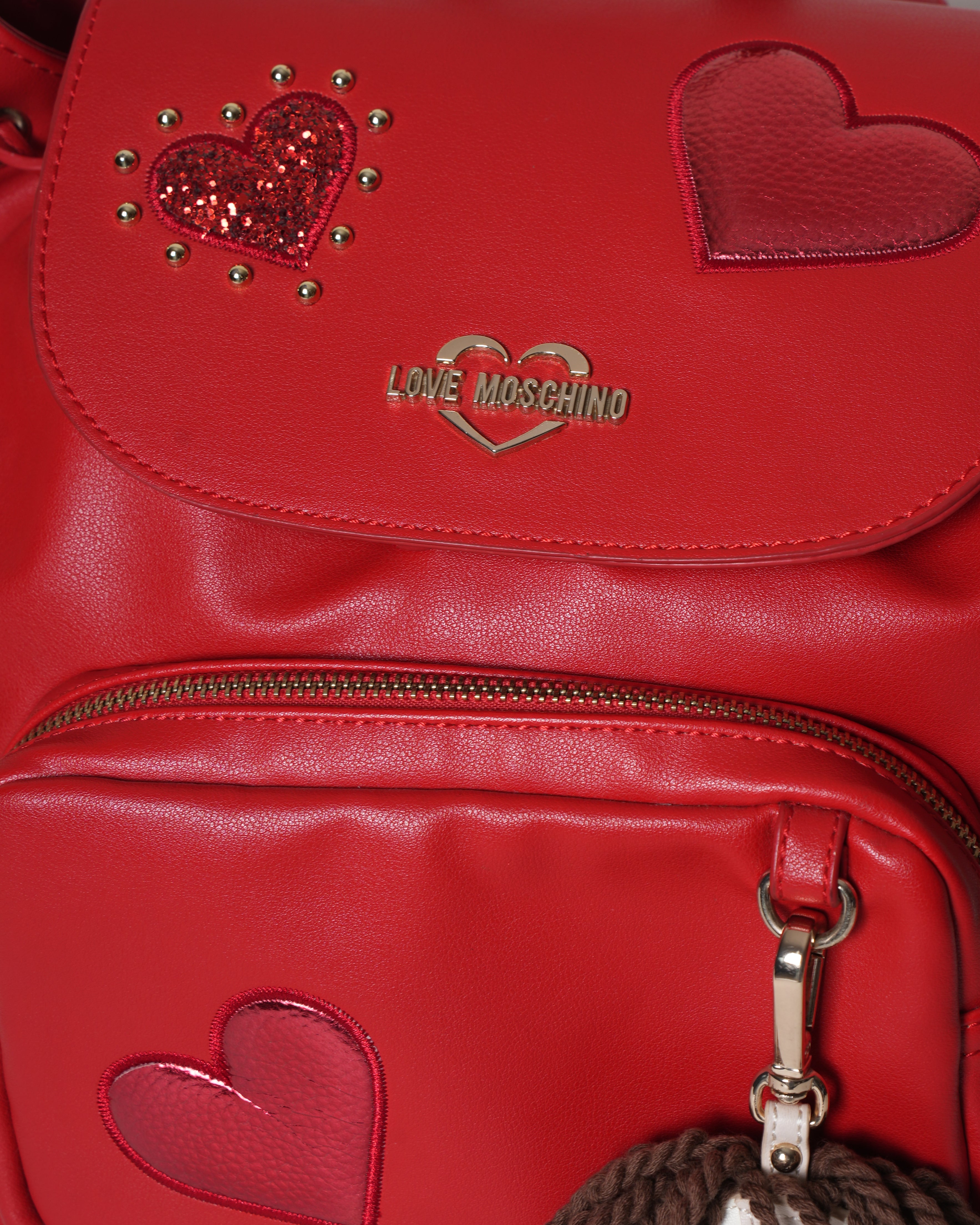 Love Moschino Rosso Borsa Top Handle Backpack