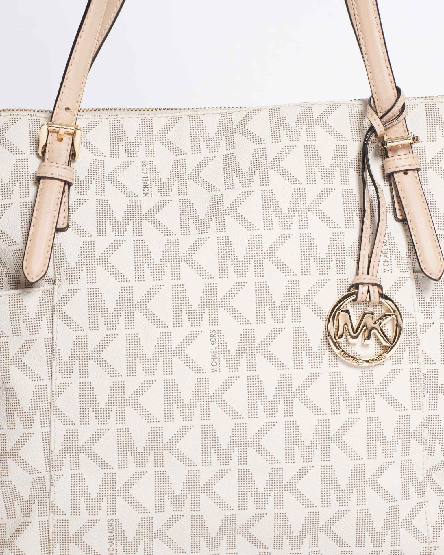 Michael Kors Monogram Tote in white