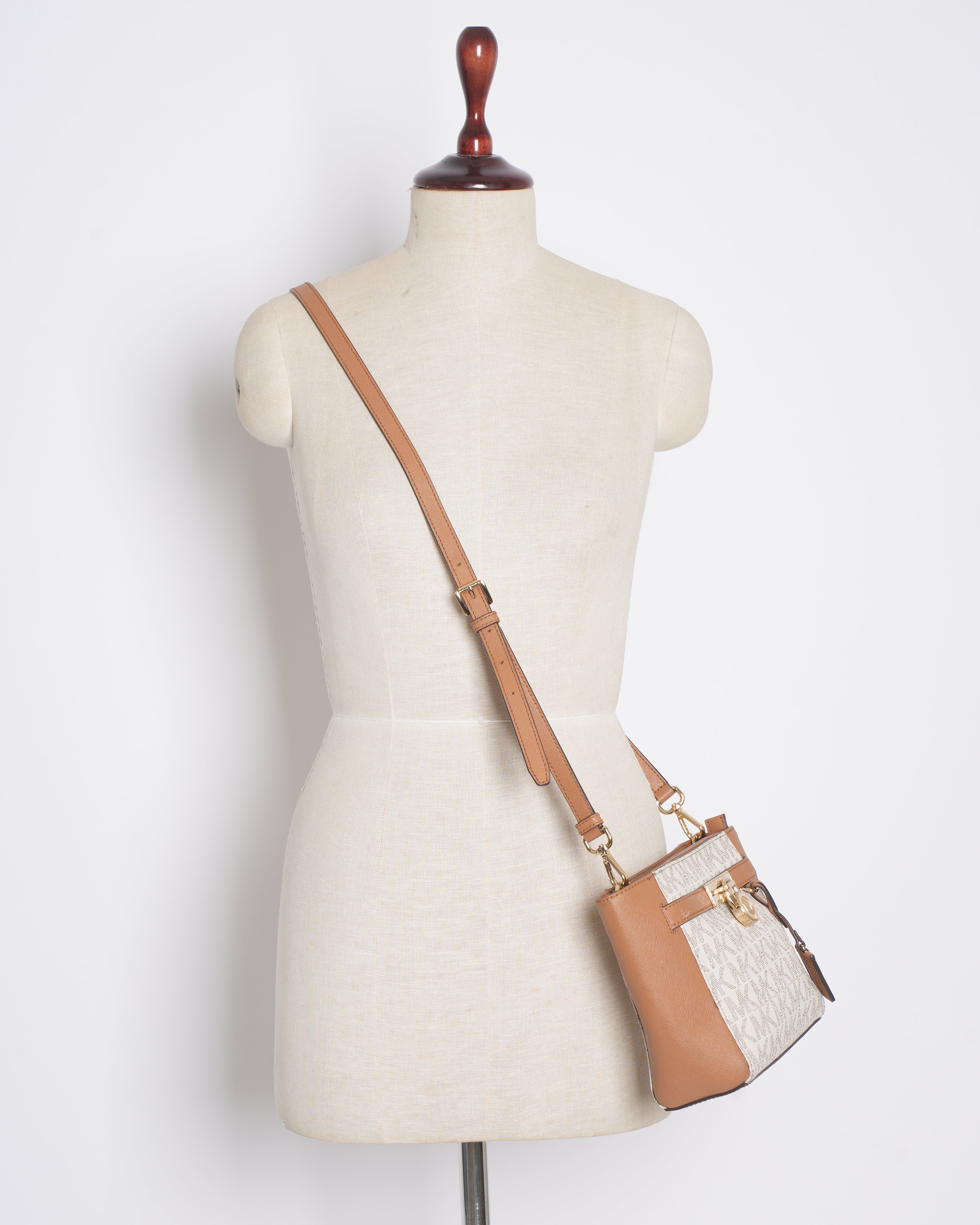 Michael Kors Signature Monogram Crossbody Bag