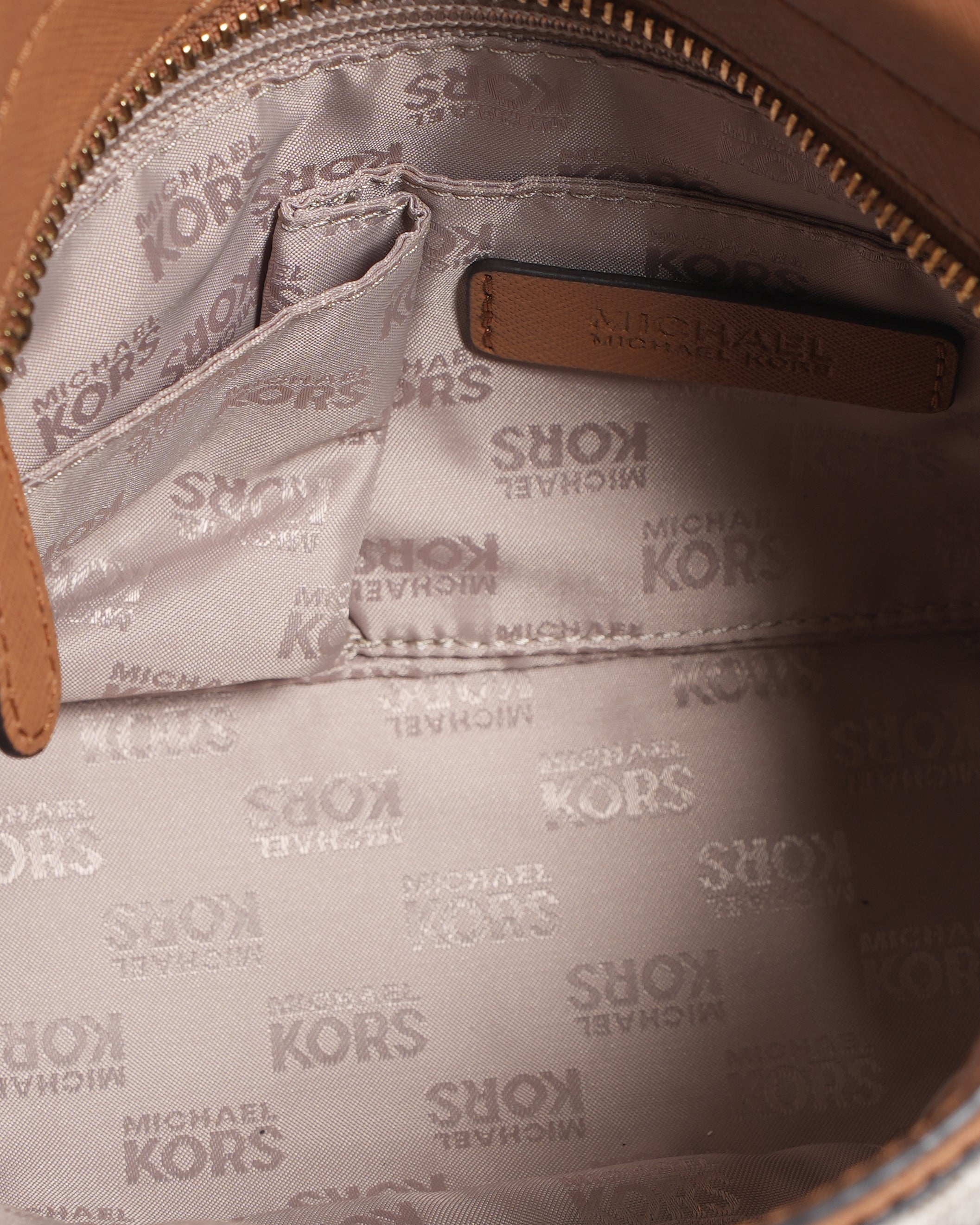 Michael Kors Signature Monogram Crossbody Bag