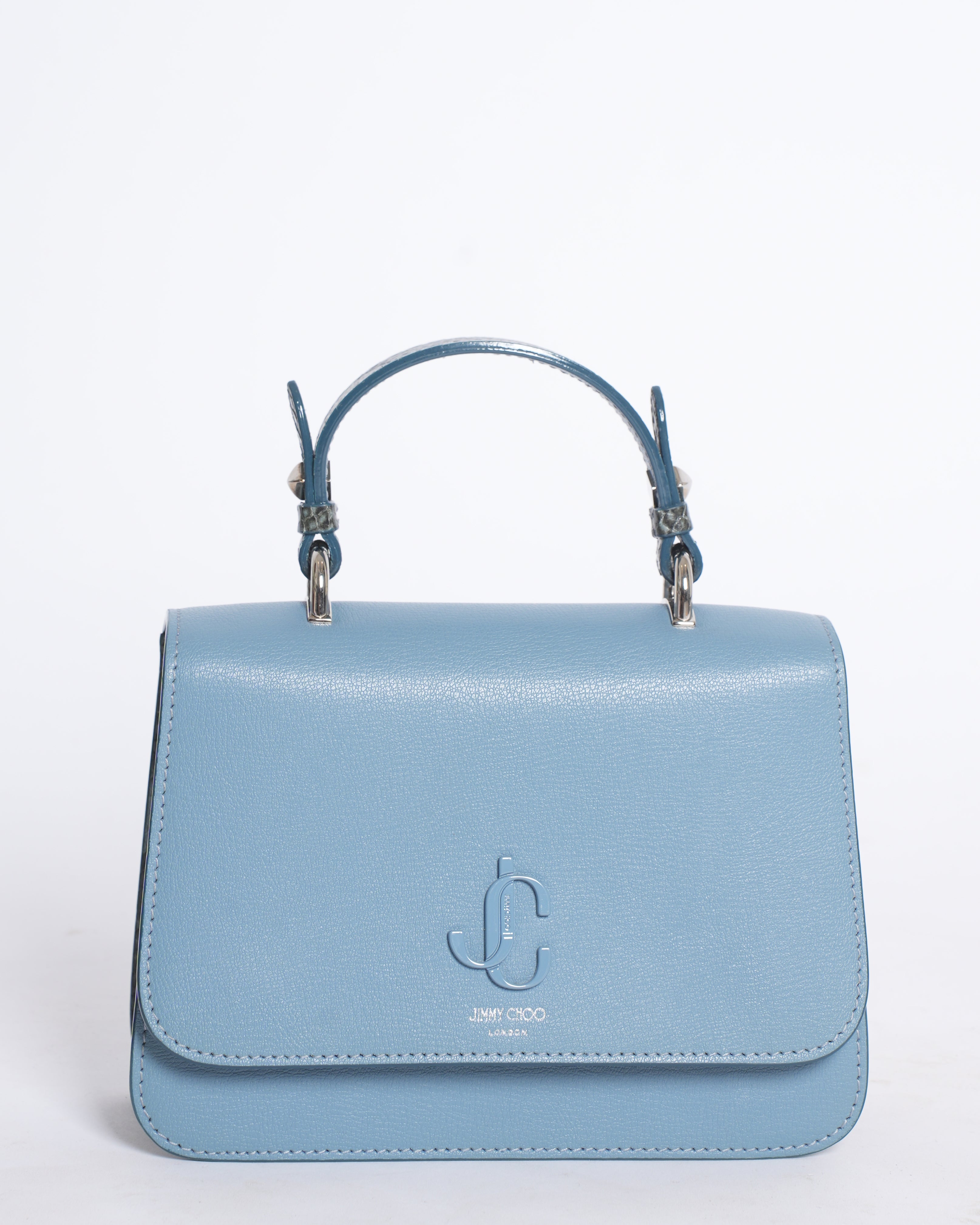 Jimmy Choo Relax Snake-Printed Handbag