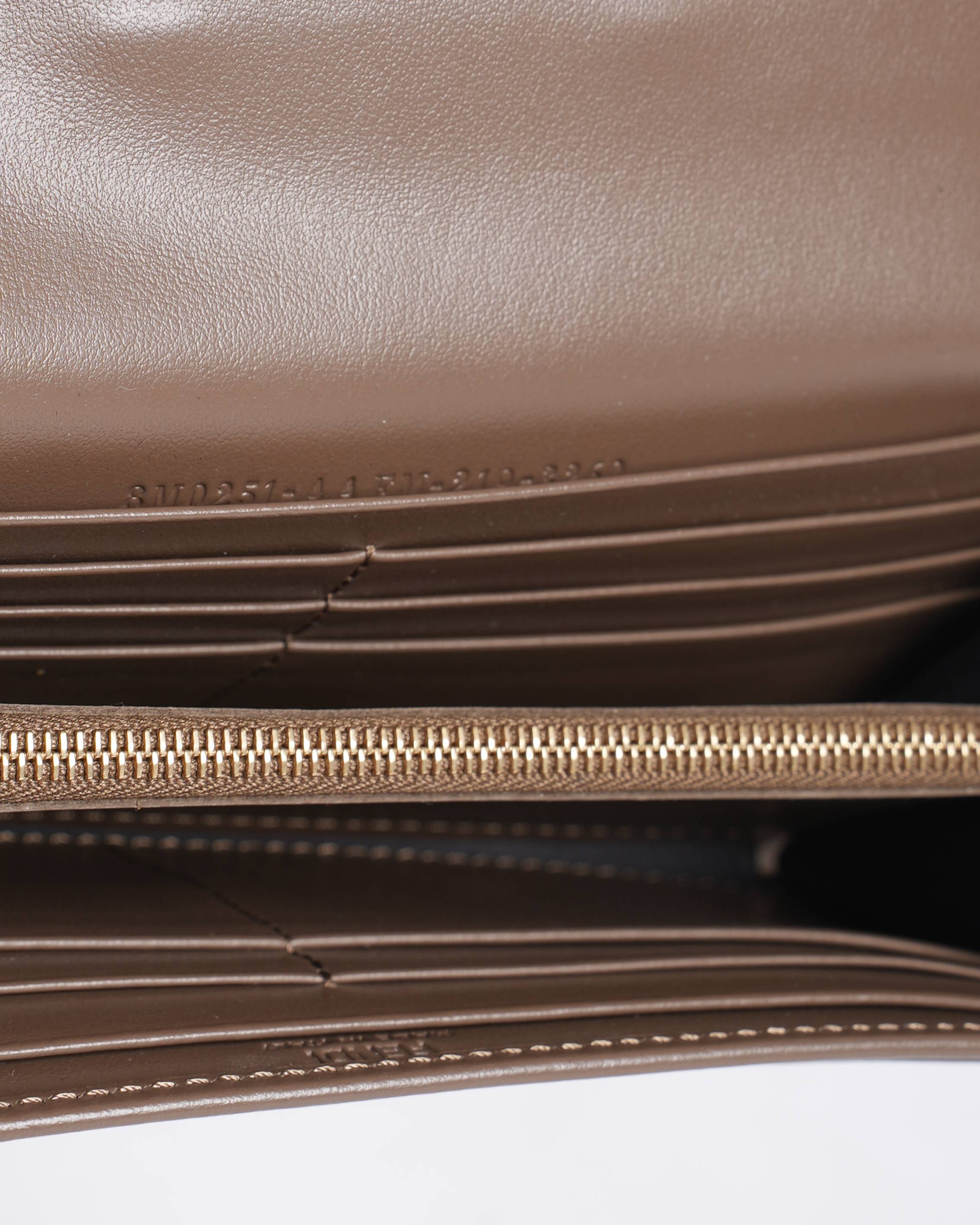 New Fendi Brown leather wallet